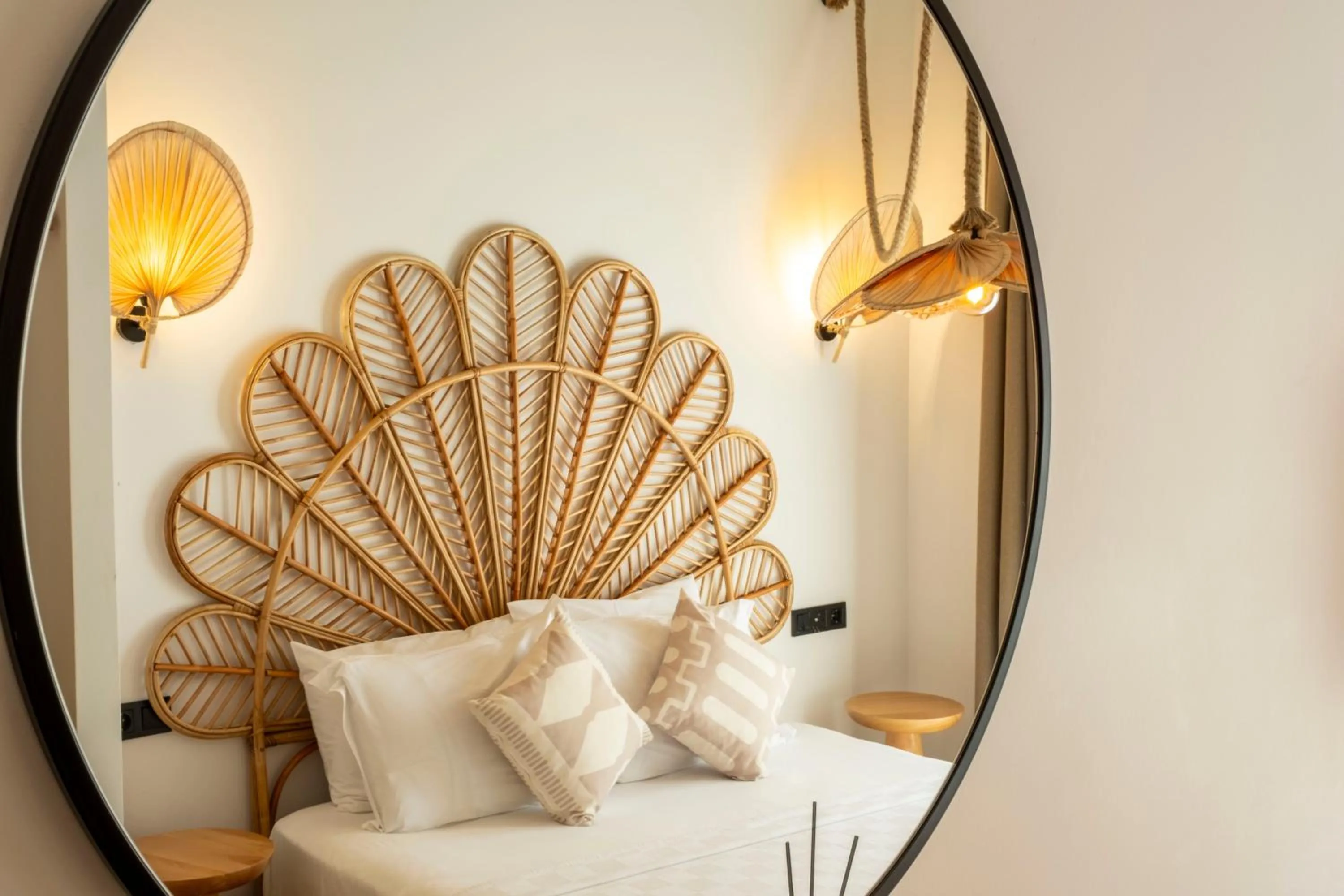 Bed in Kotraba Alacati Hotel