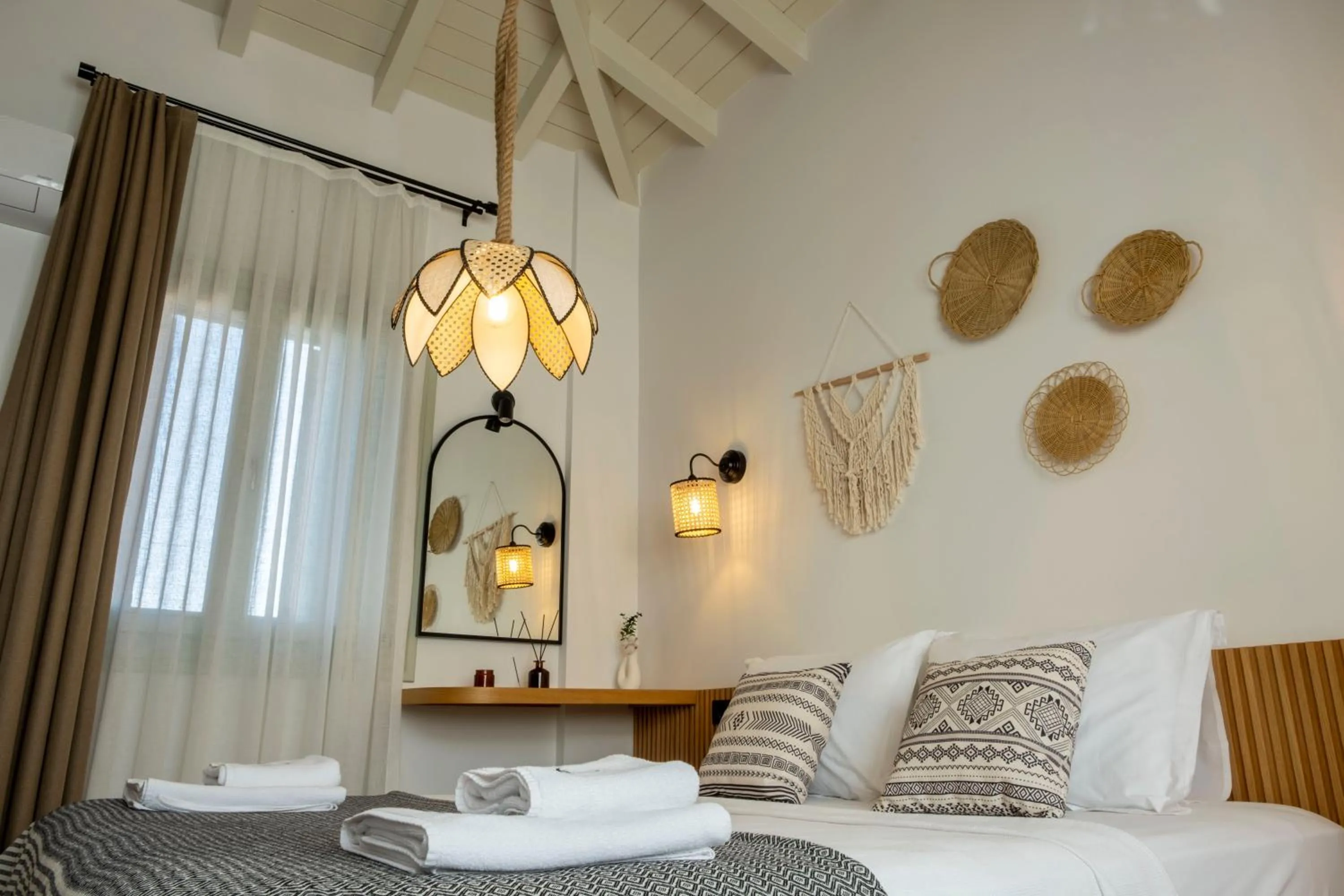 Bed in Kotraba Alacati Hotel