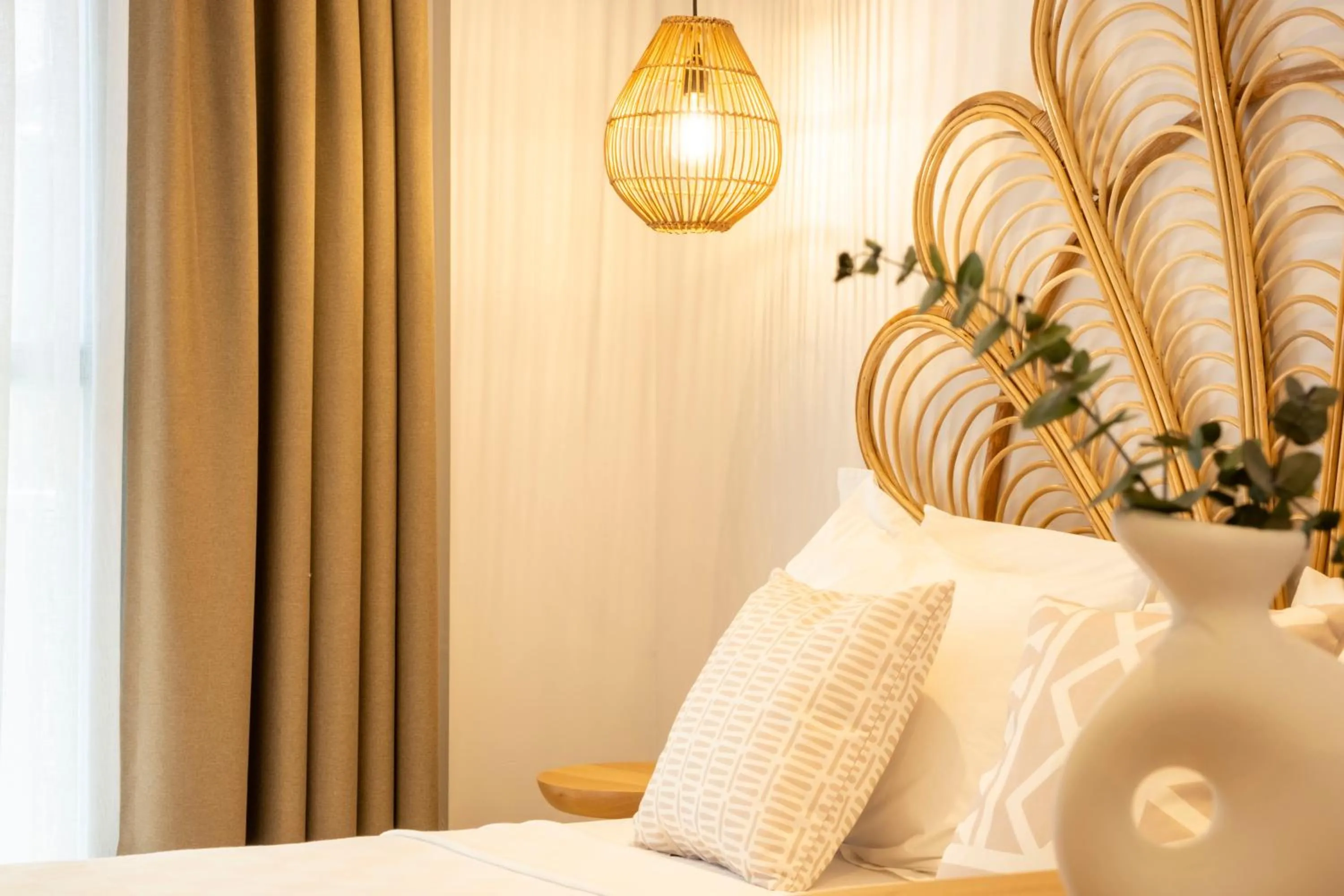 Bed in Kotraba Alacati Hotel