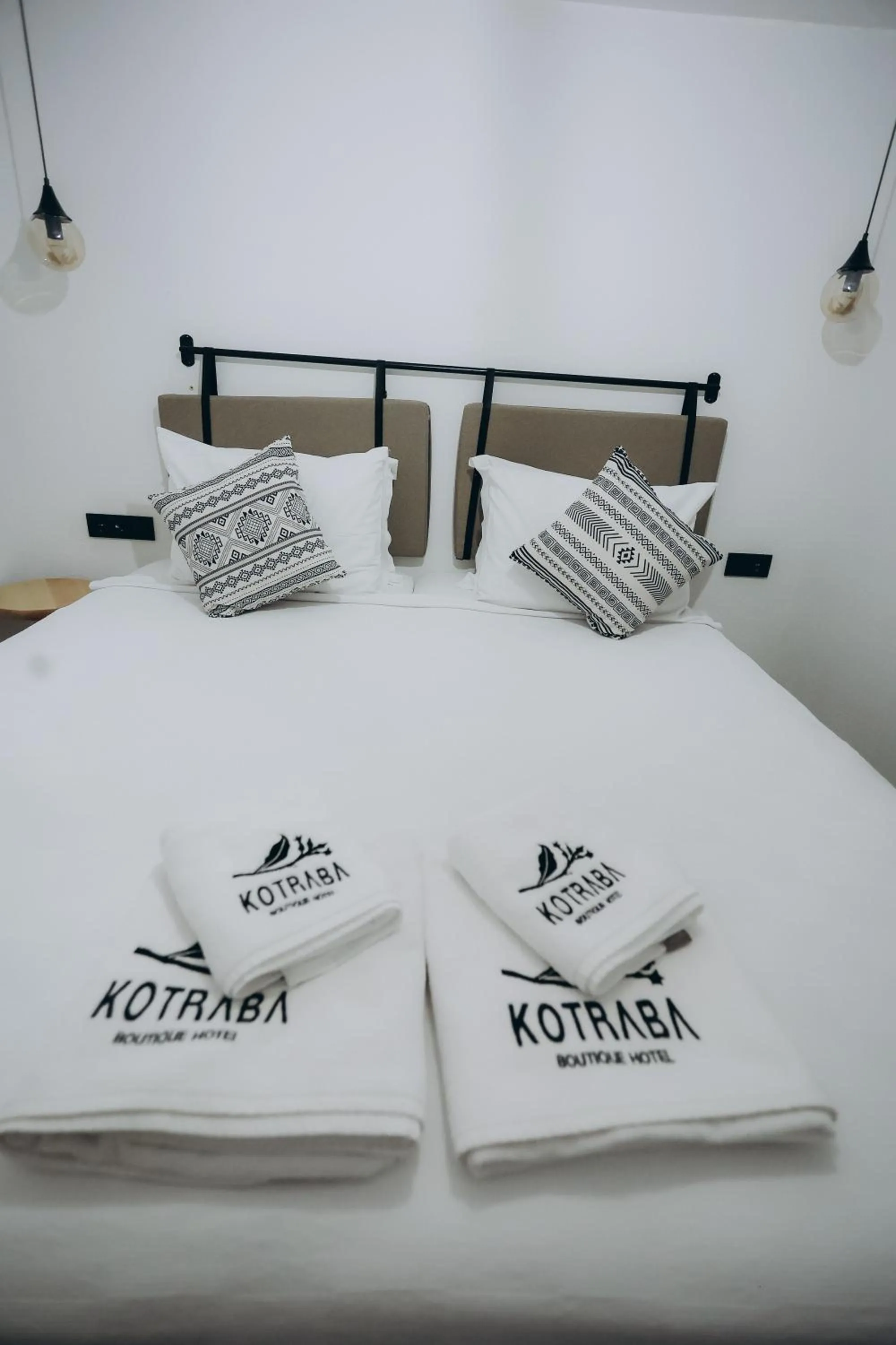 Bed in Kotraba Alacati Hotel