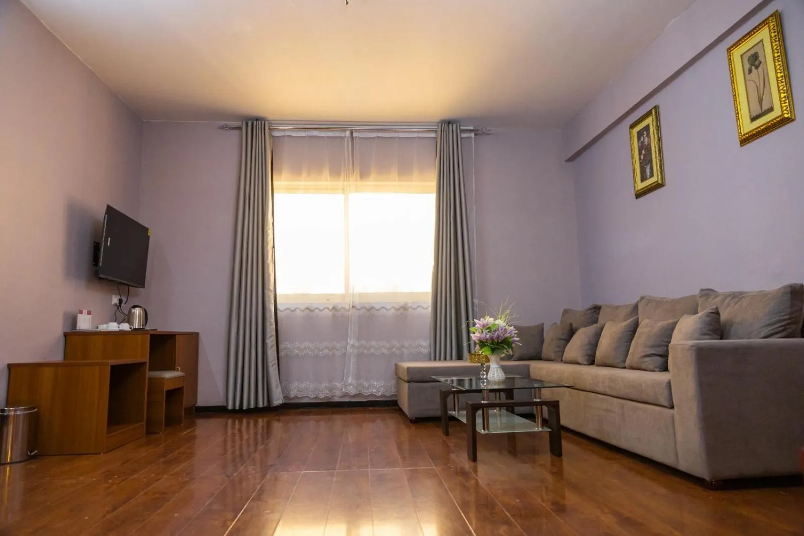 Seating area in Three 888 Hotel