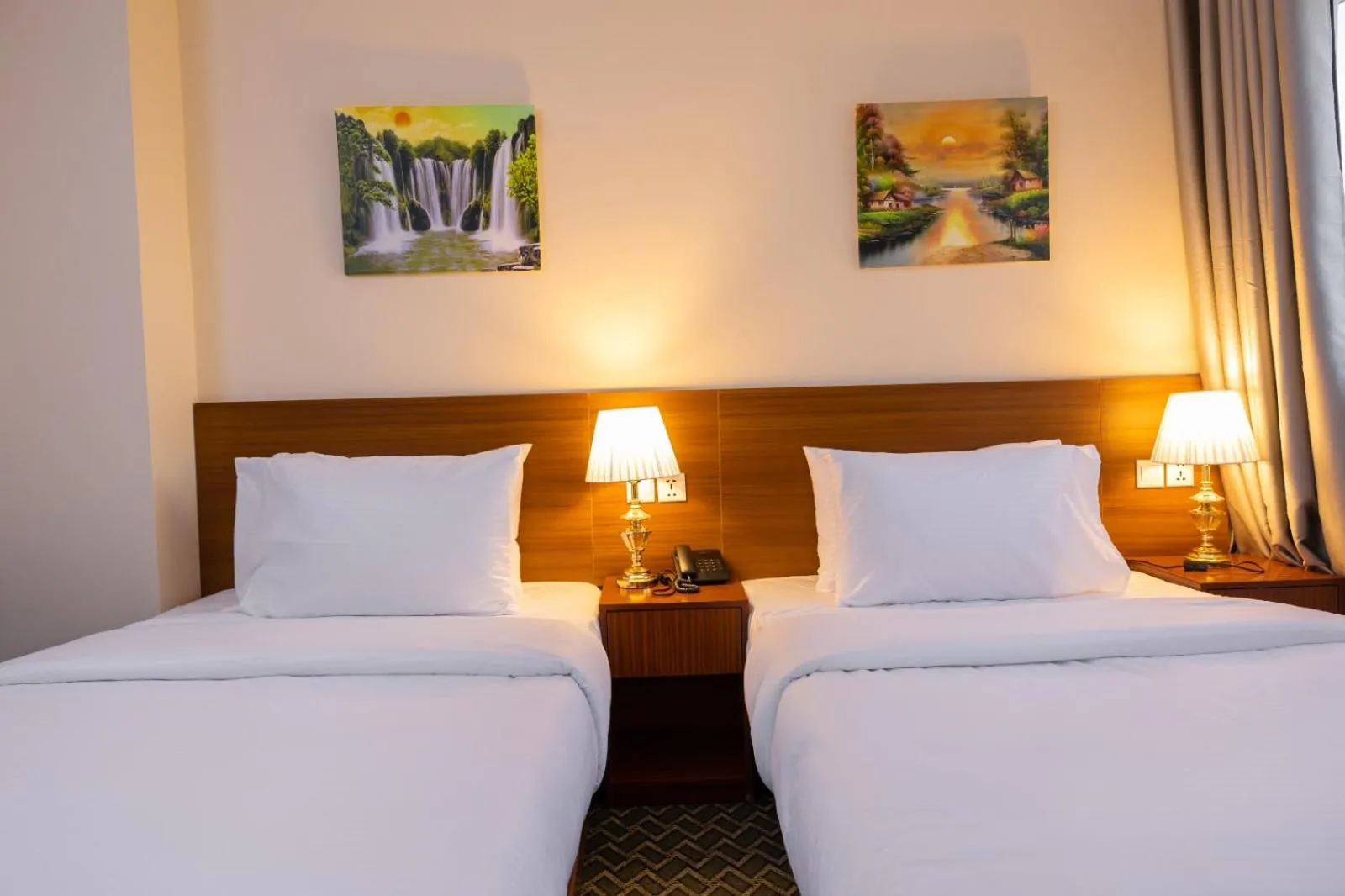 Bedroom, Bed in Three 888 Hotel