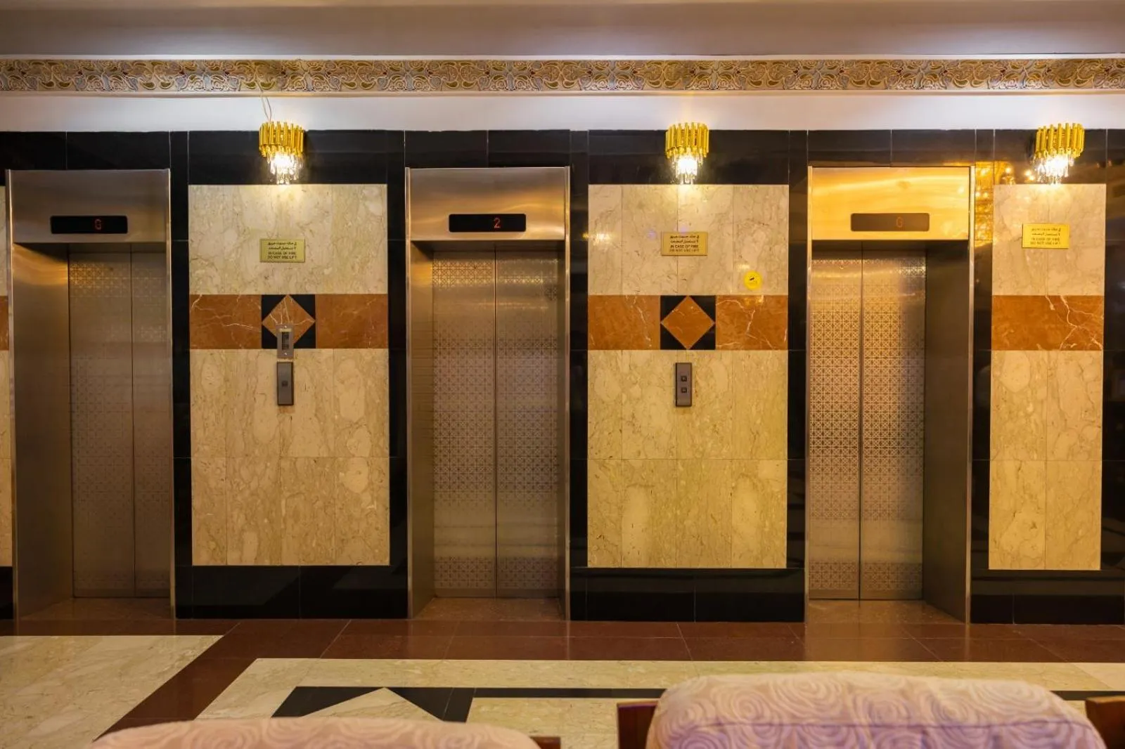 elevator in Three 888 Hotel