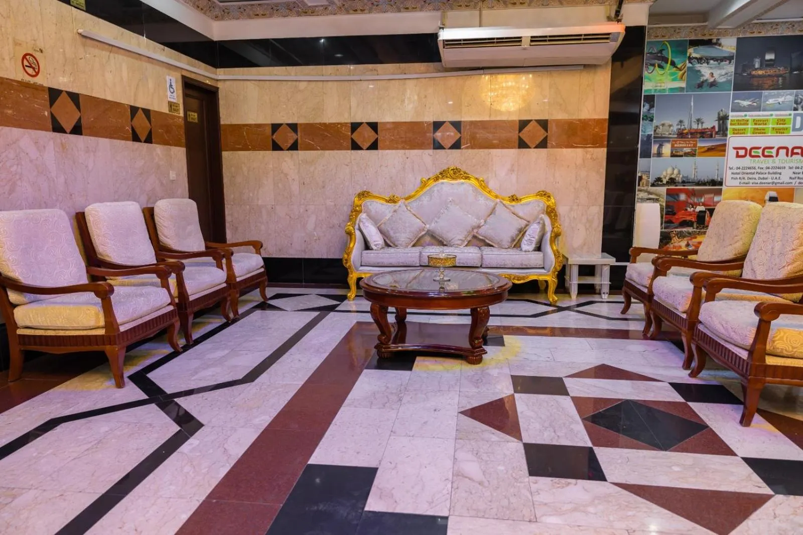 Seating area in Three 888 Hotel