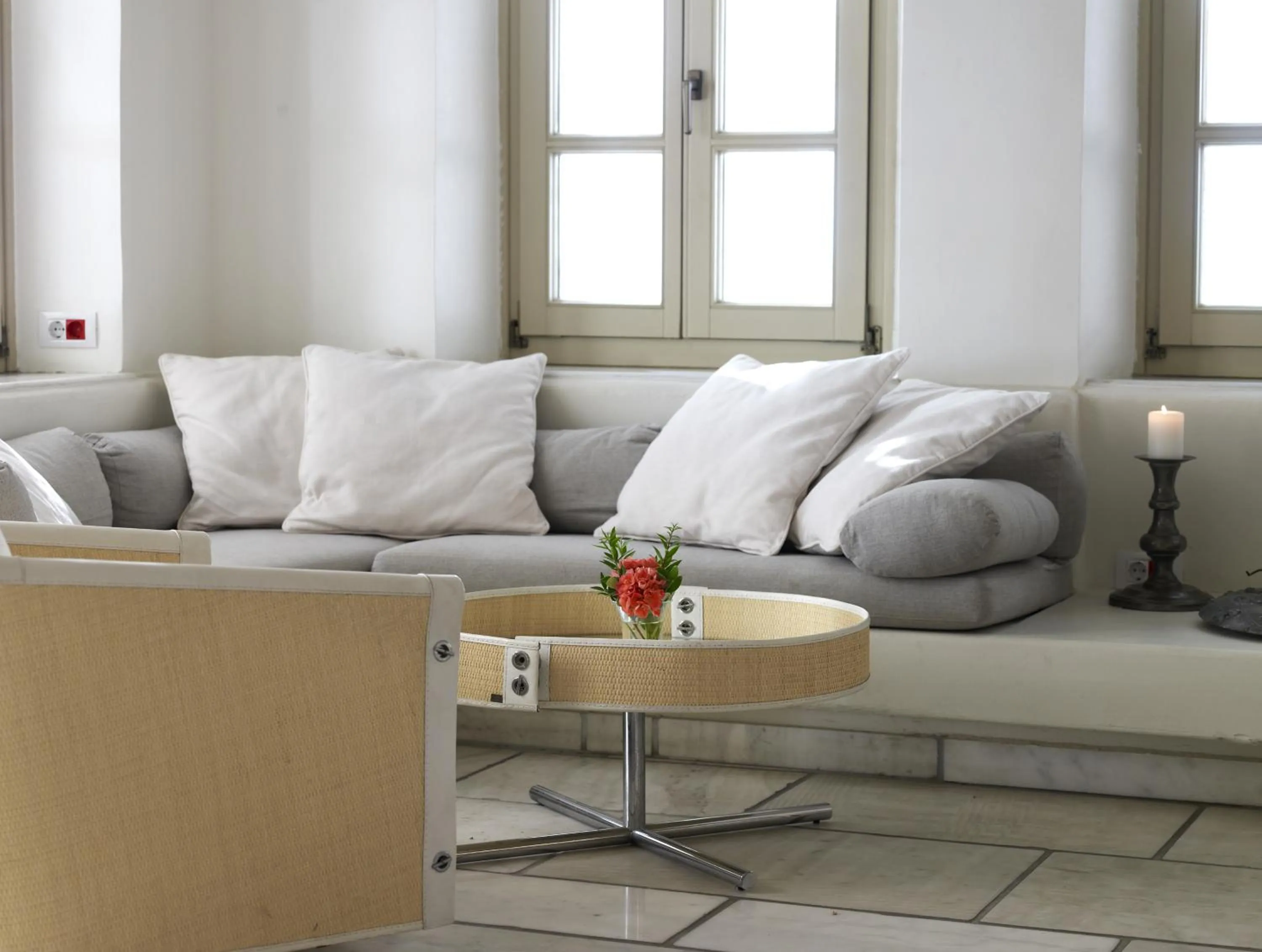 Seating area in Semeli Hotel Mykonos