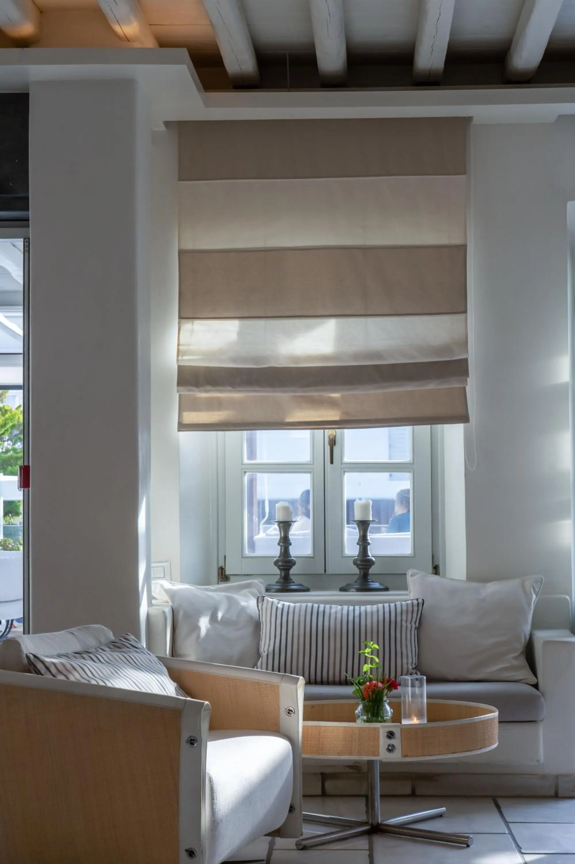 Seating area in Semeli Hotel Mykonos