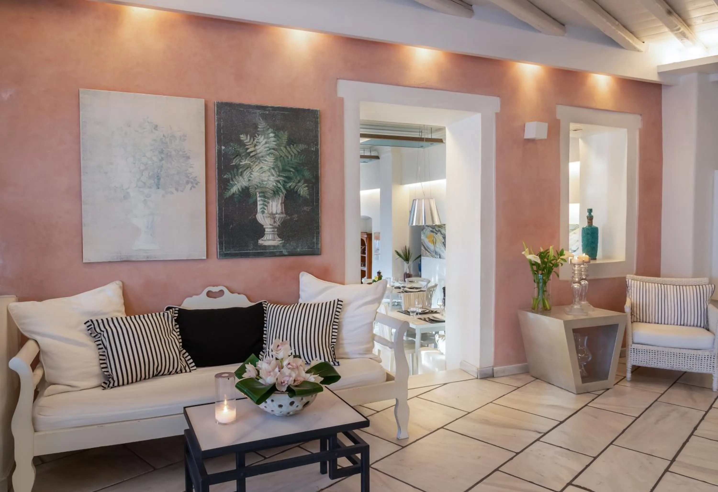 Lobby or reception in Semeli Hotel Mykonos