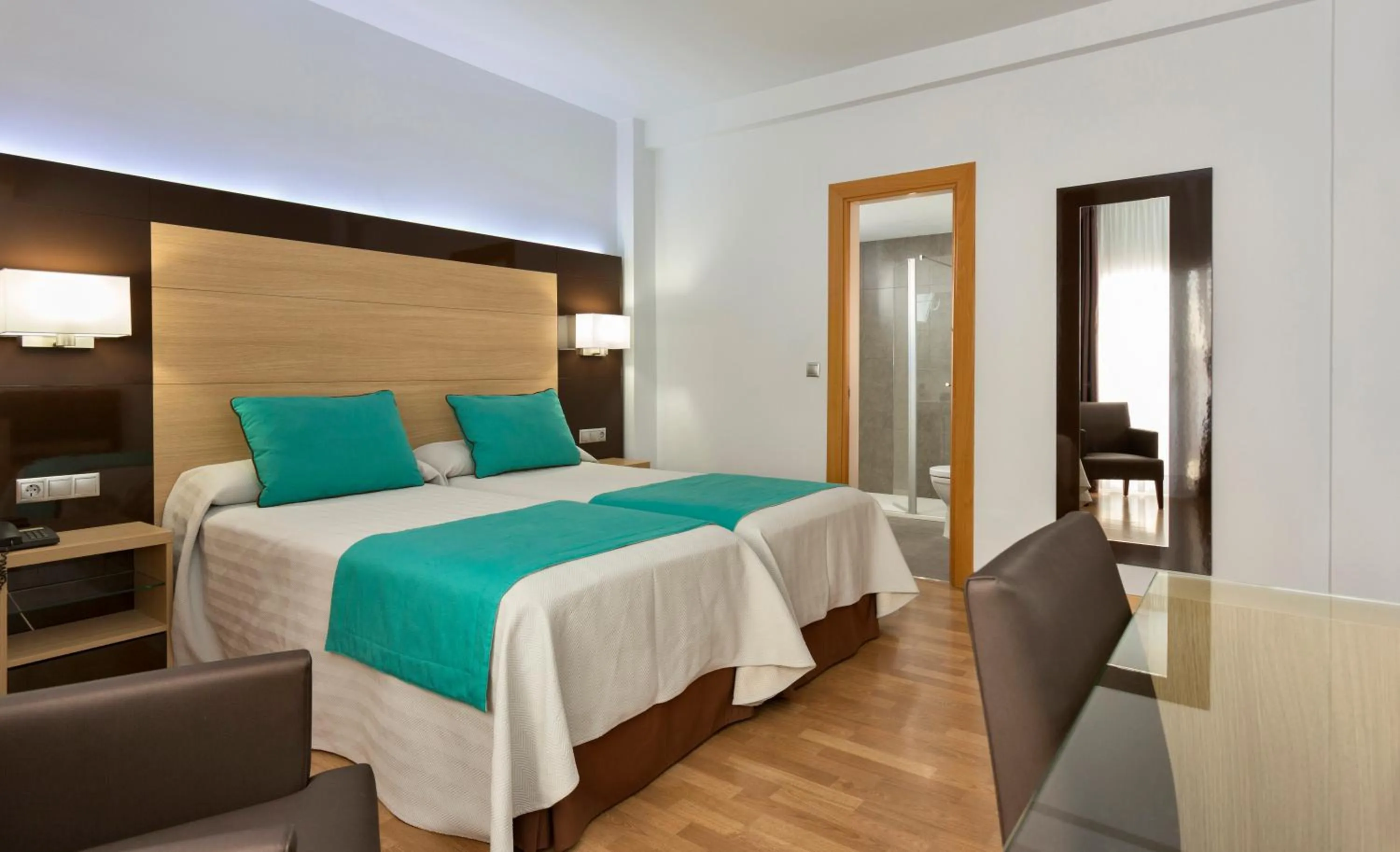 Bed in Hotel Baviera