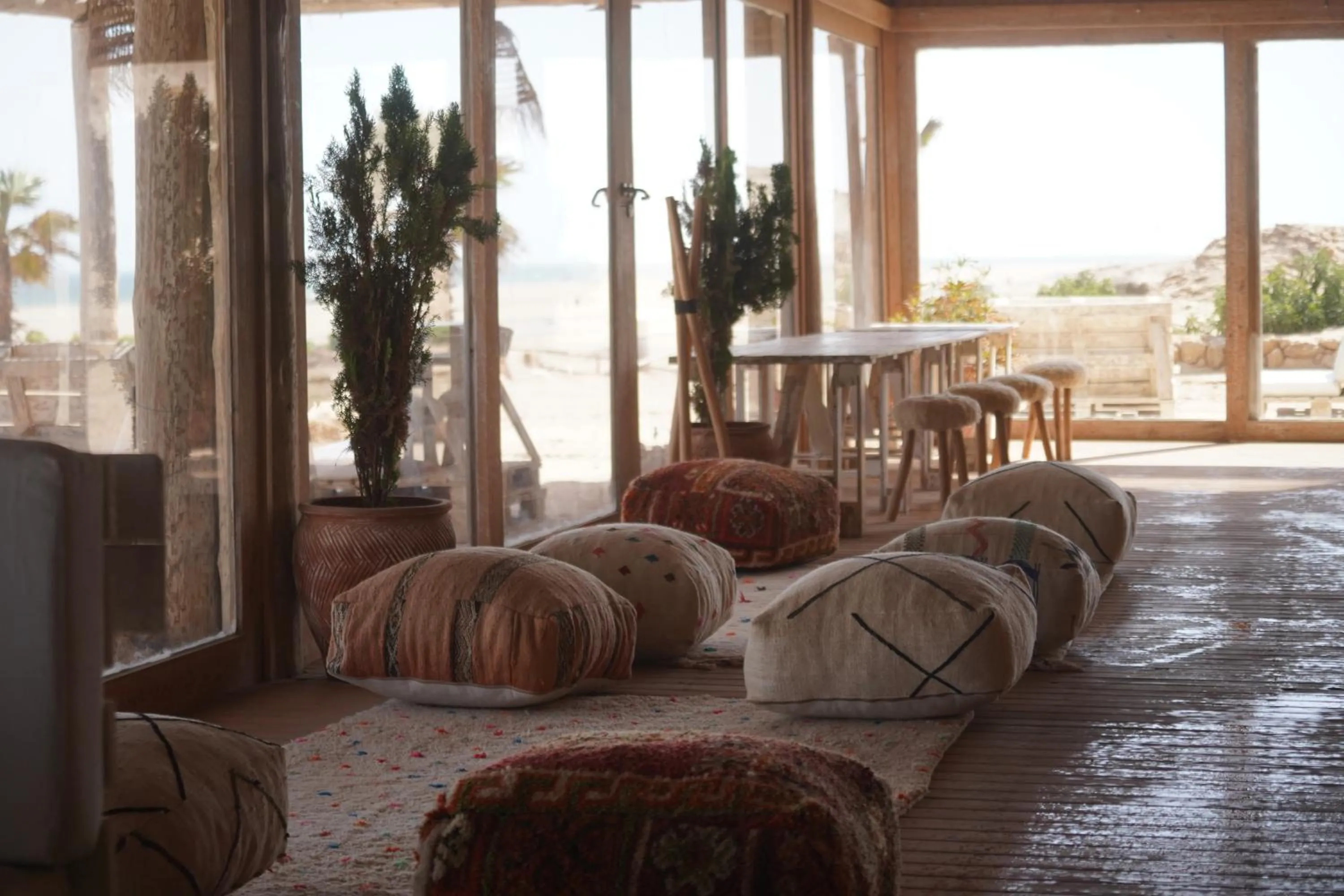 Patio in Desert Sands Dakhla Lagoon View & Kitesurf Spot