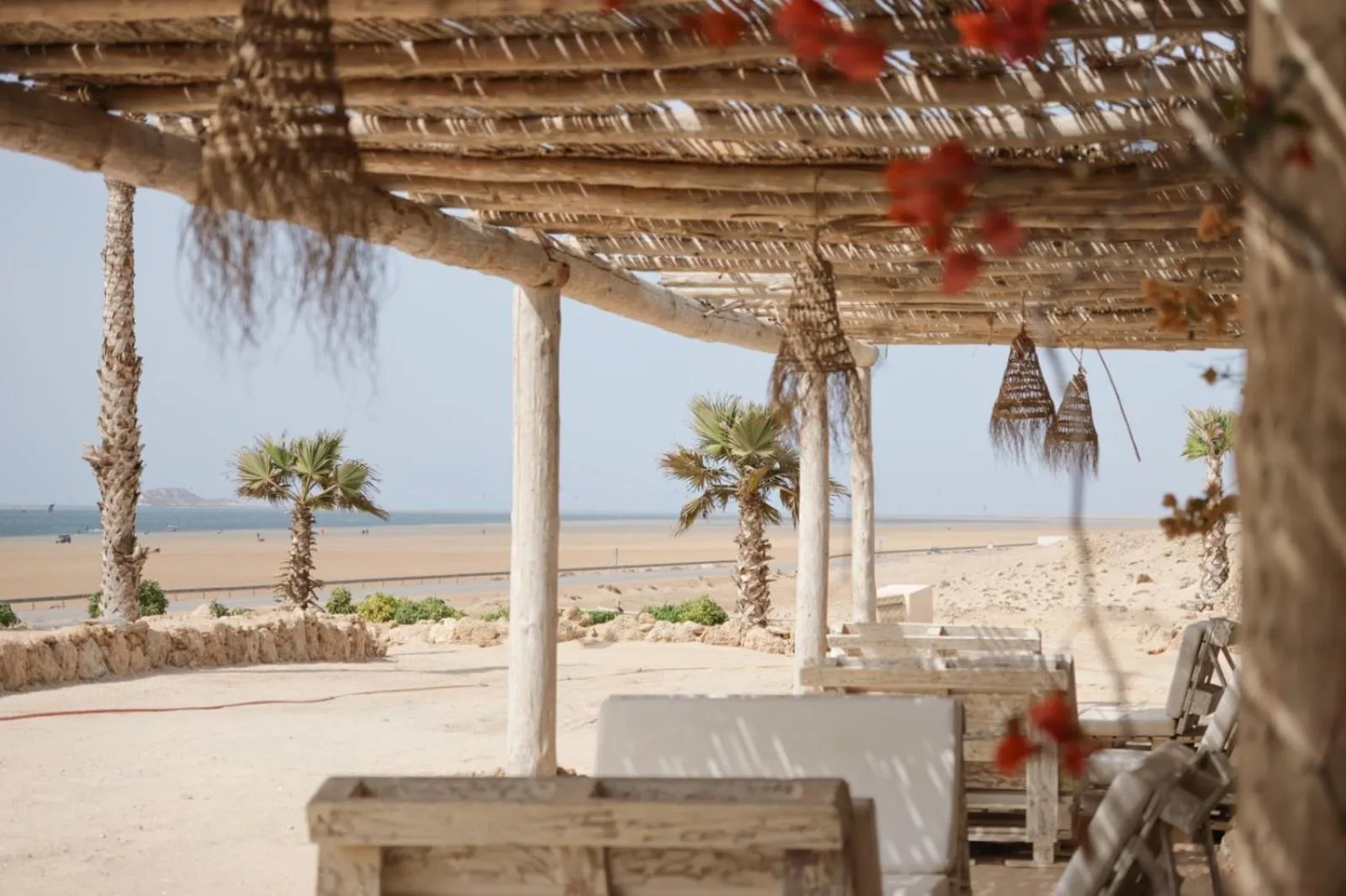 Patio in Desert Sands Dakhla Lagoon View & Kitesurf Spot