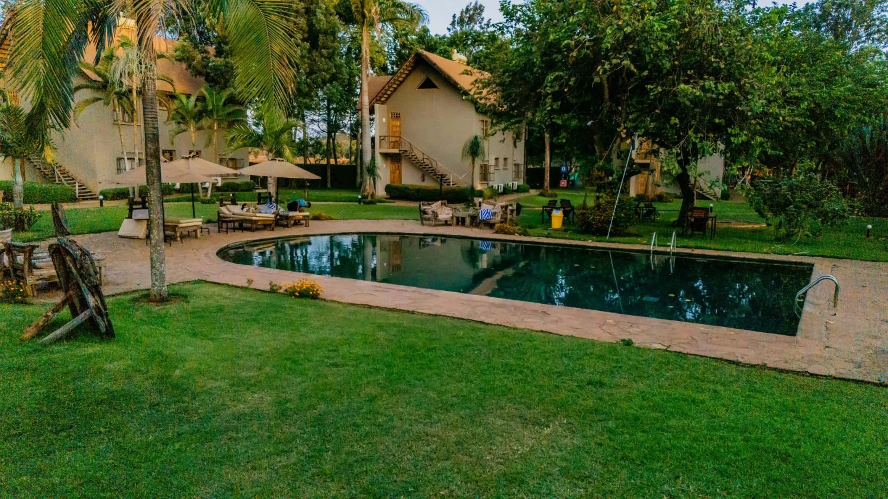 Pool view in Weru Weru River Lodge