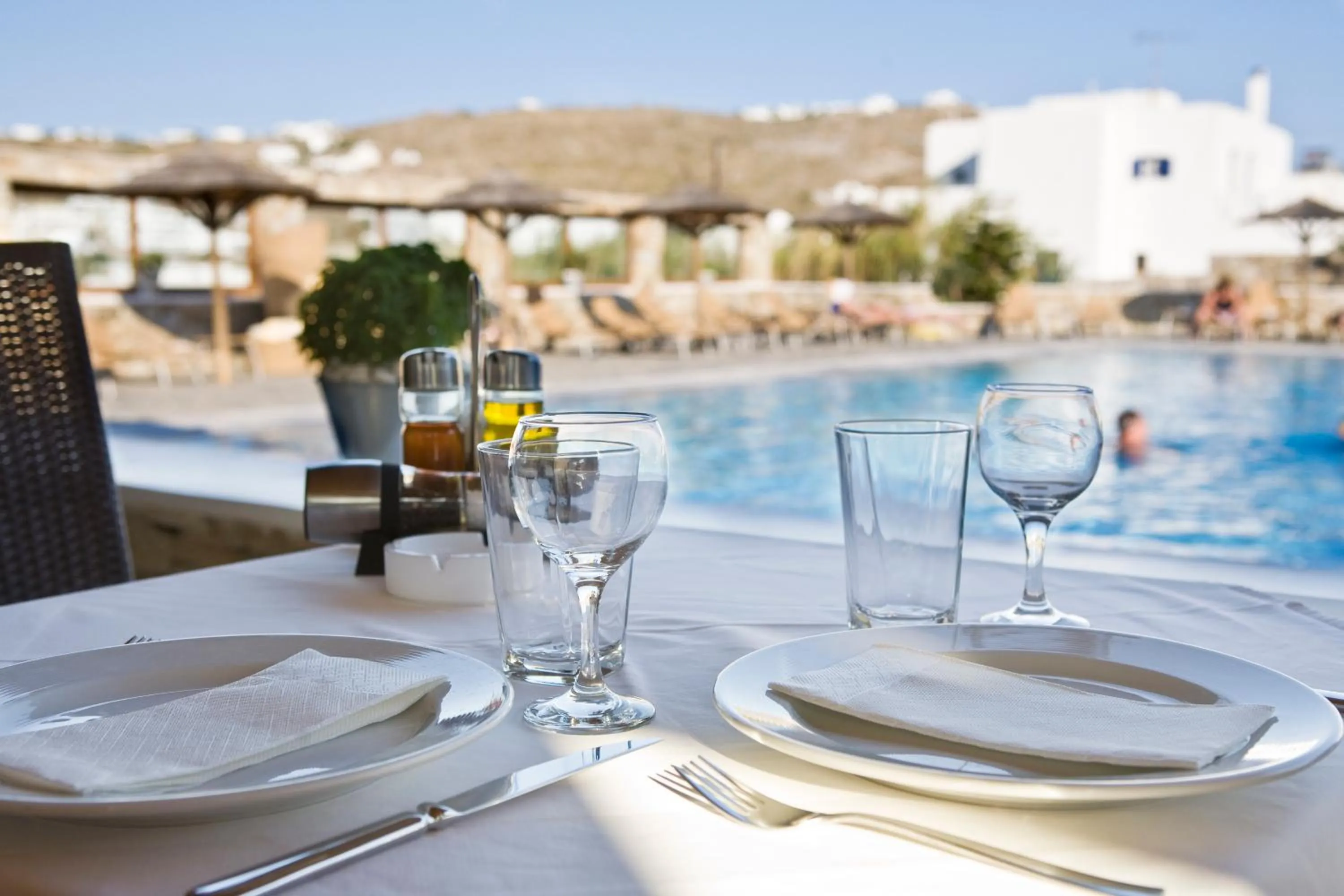 Restaurant/places to eat in Yiannaki Hotel