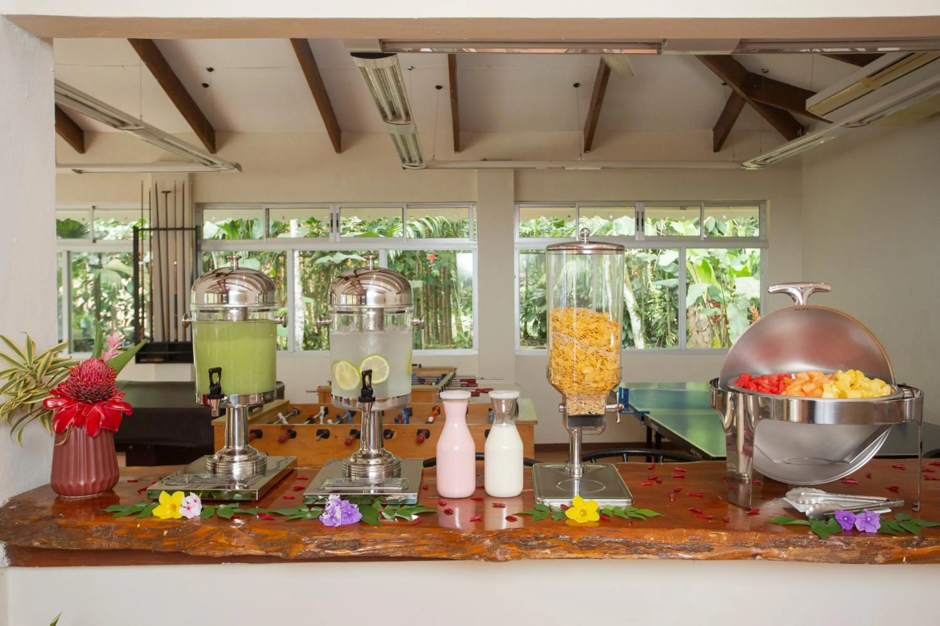 Buffet breakfast in Manzanillo Caribbean Resort