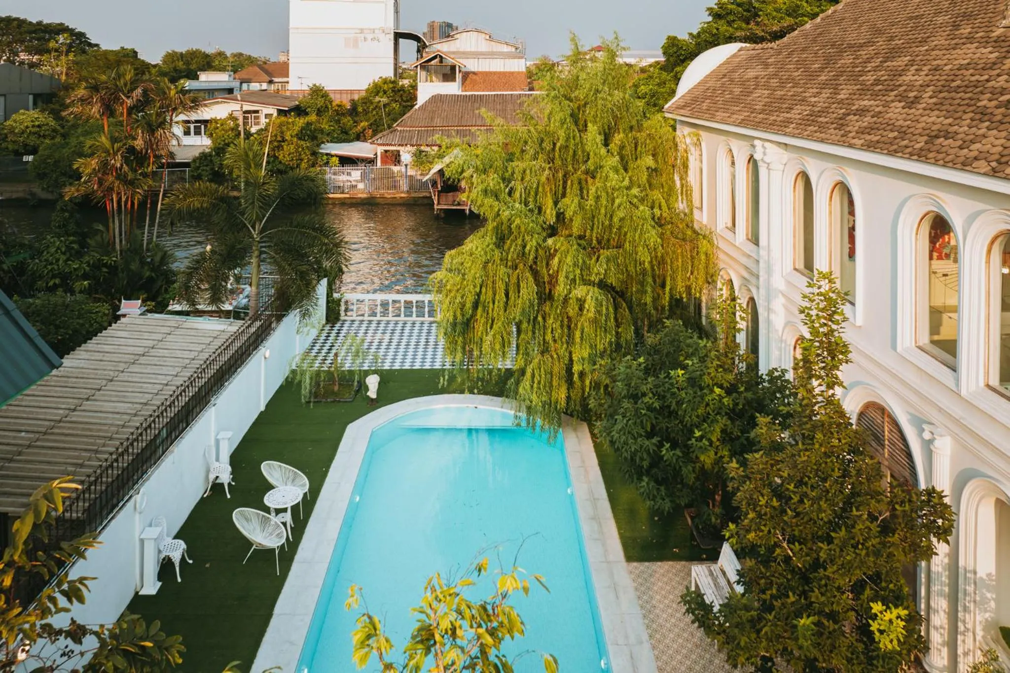 Property building in Arpo Pool Villa Riverside Bangkok