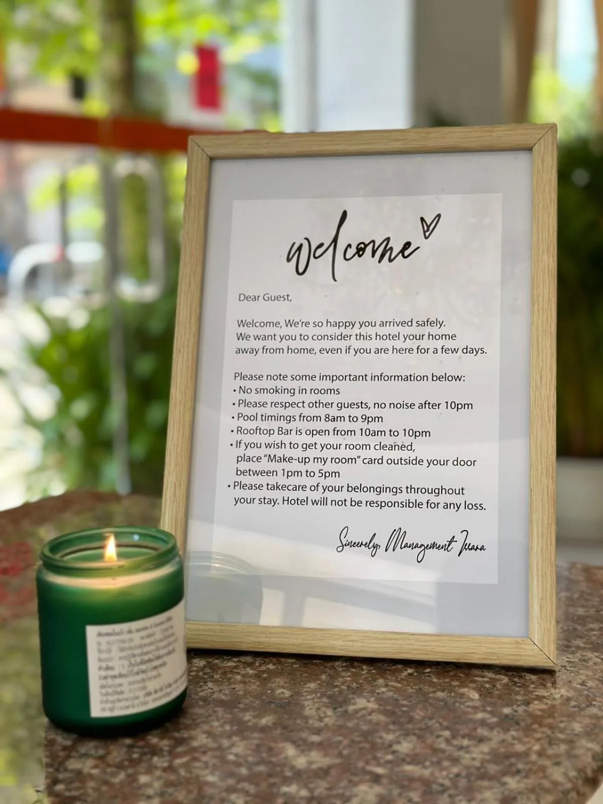 Logo/Certificate/Sign in Issara Patong Beach