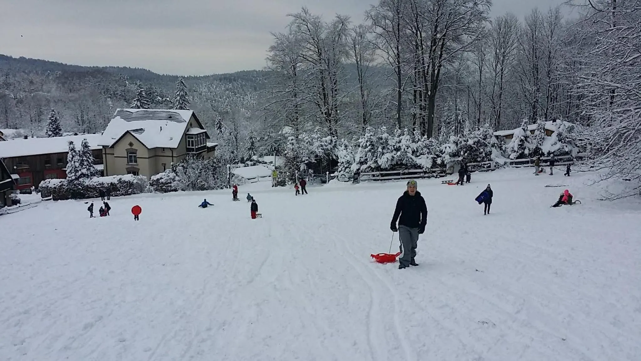 Skiing in Urlaubsdomizil Am Töpfer - Ferienwohnungen in Olbersdorf