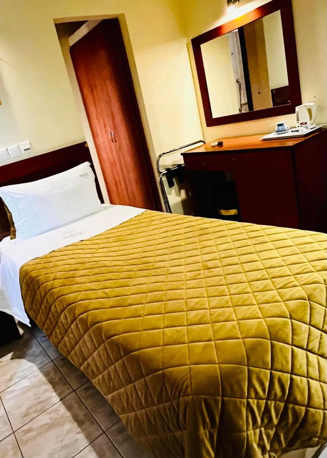 Bed in Triton Hotel Piraeus