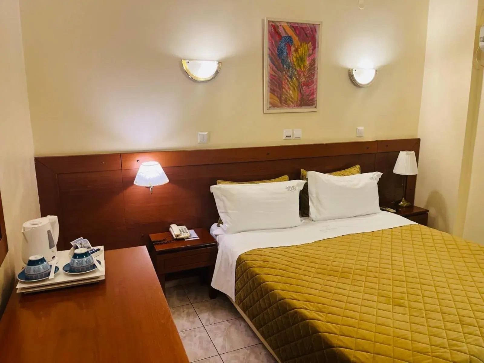 Bed in Triton Hotel Piraeus Bed in Triton Hotel Piraeus