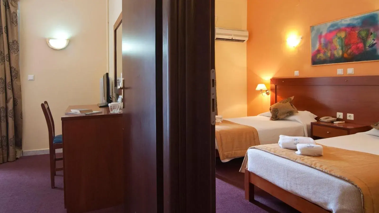 Bed in Triton Hotel Piraeus Bed in Triton Hotel Piraeus