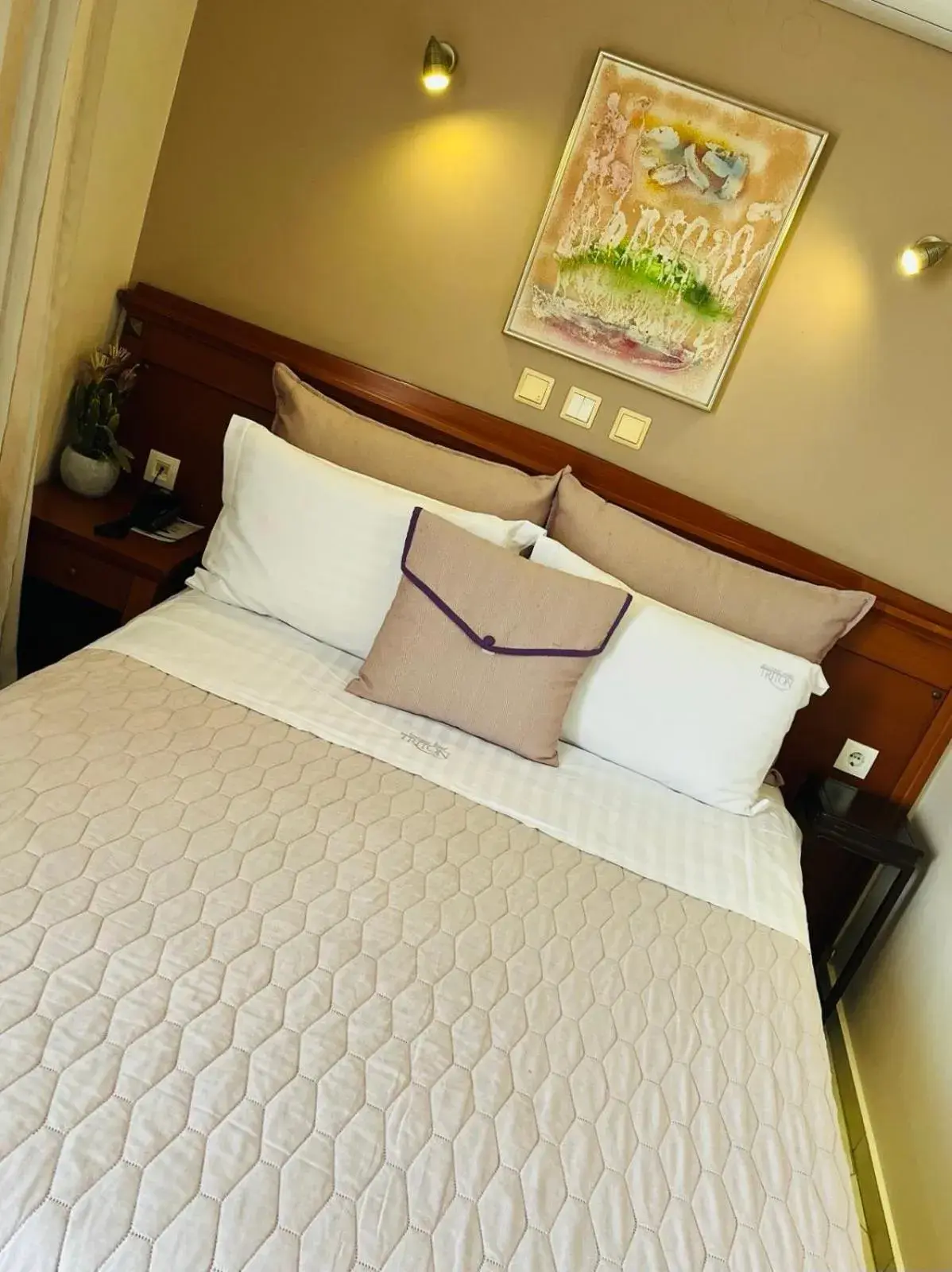 Bed in Triton Hotel Piraeus Bed in Triton Hotel Piraeus