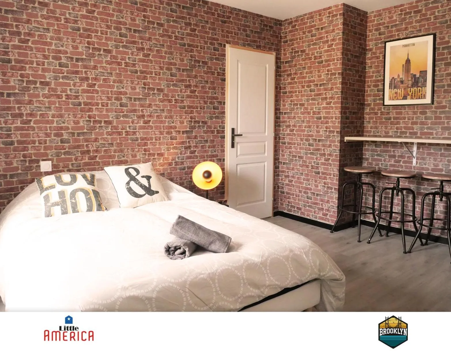 Bed in Little America - Appart Hôtel 3km Futuroscope