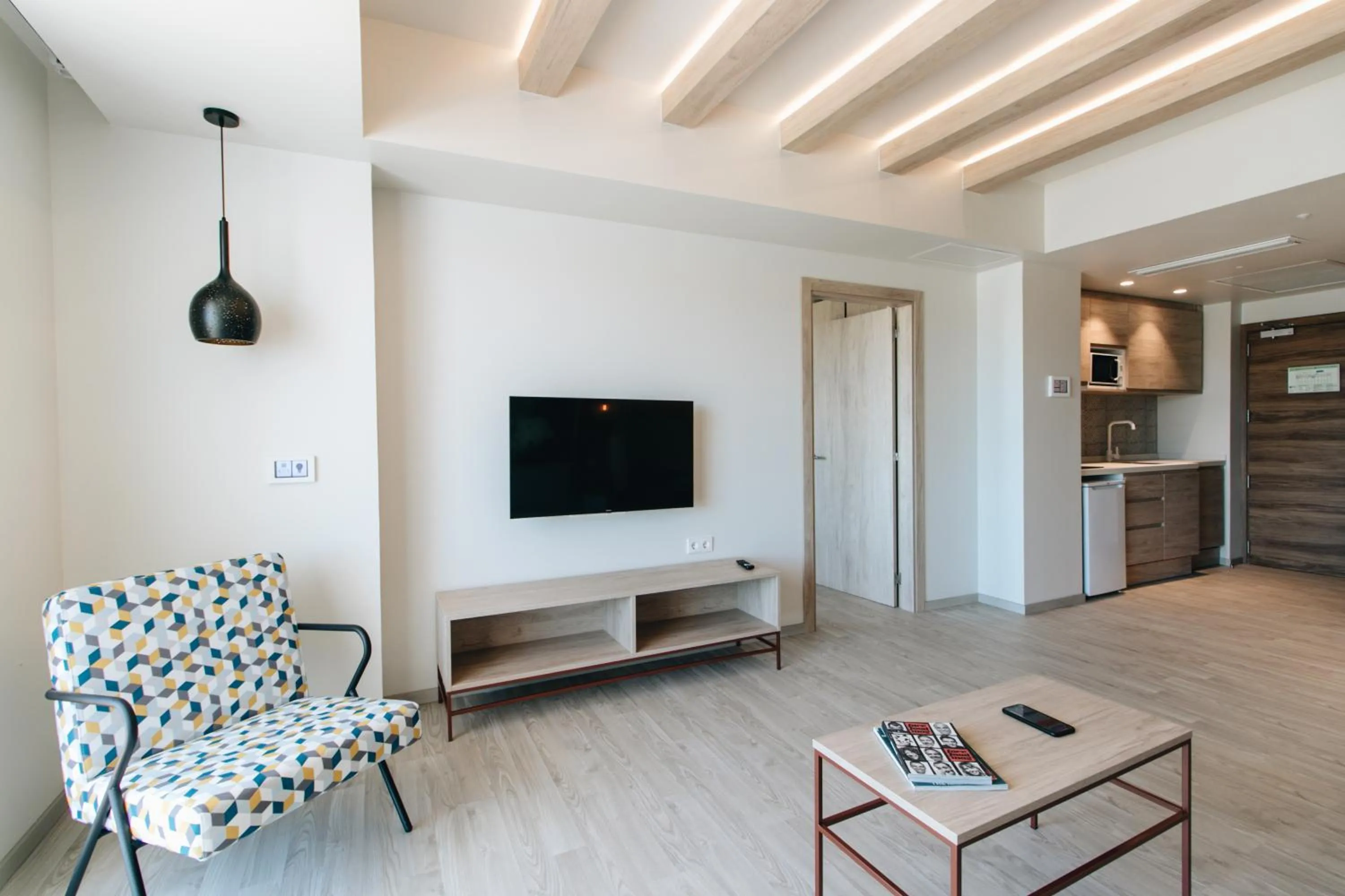 Living room in The White Apartments