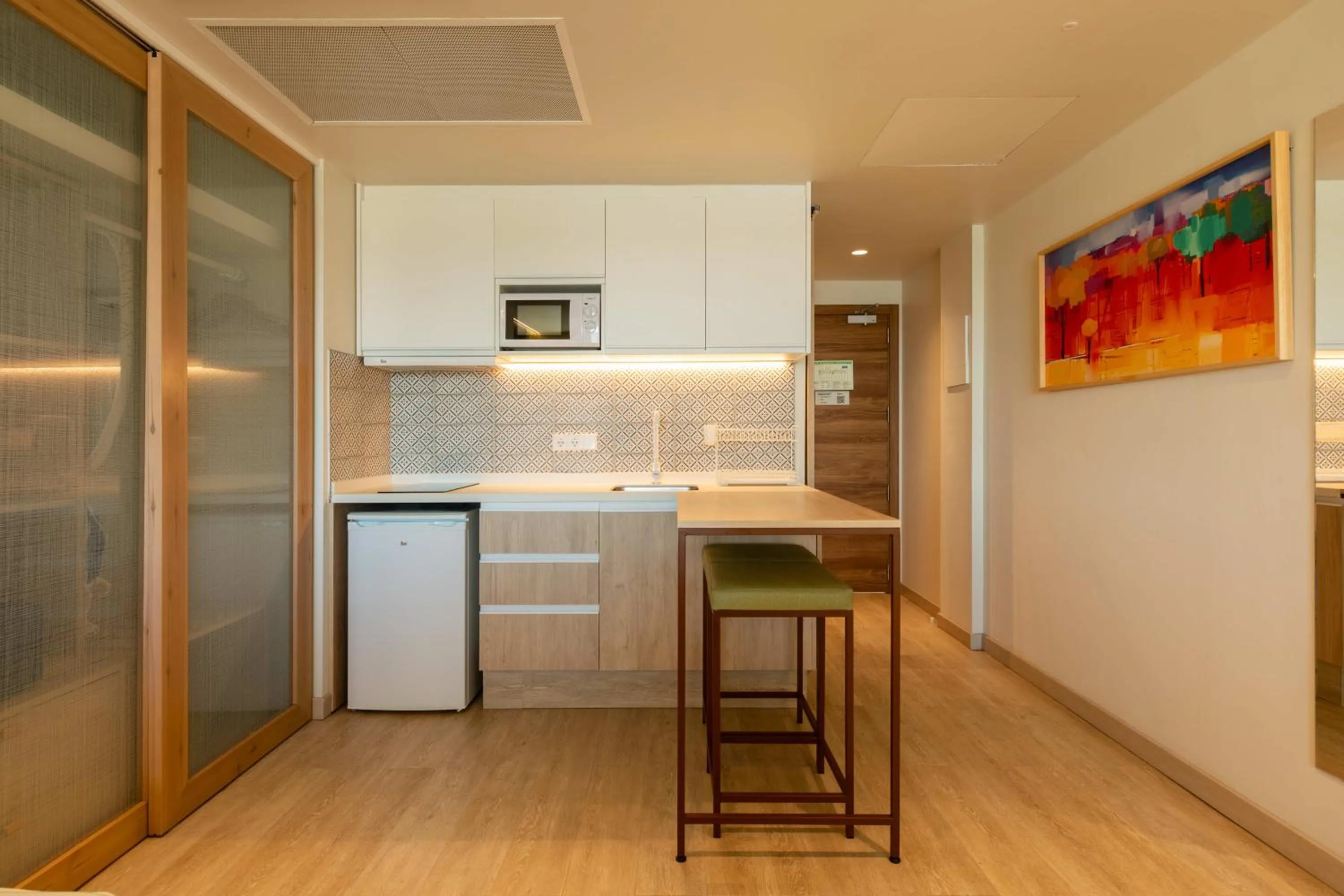 Dining area in The White Apartments