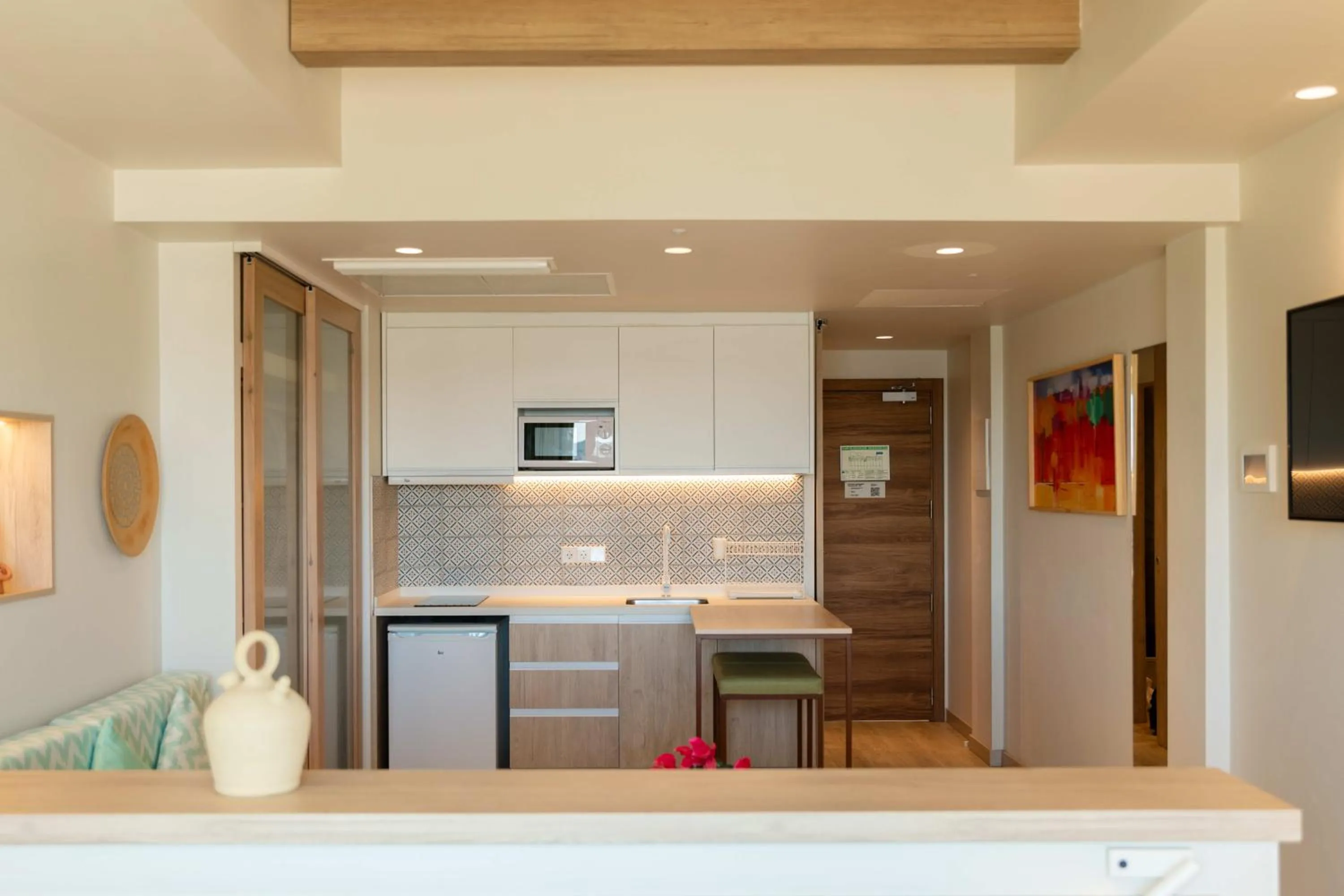 Dining area in The White Apartments