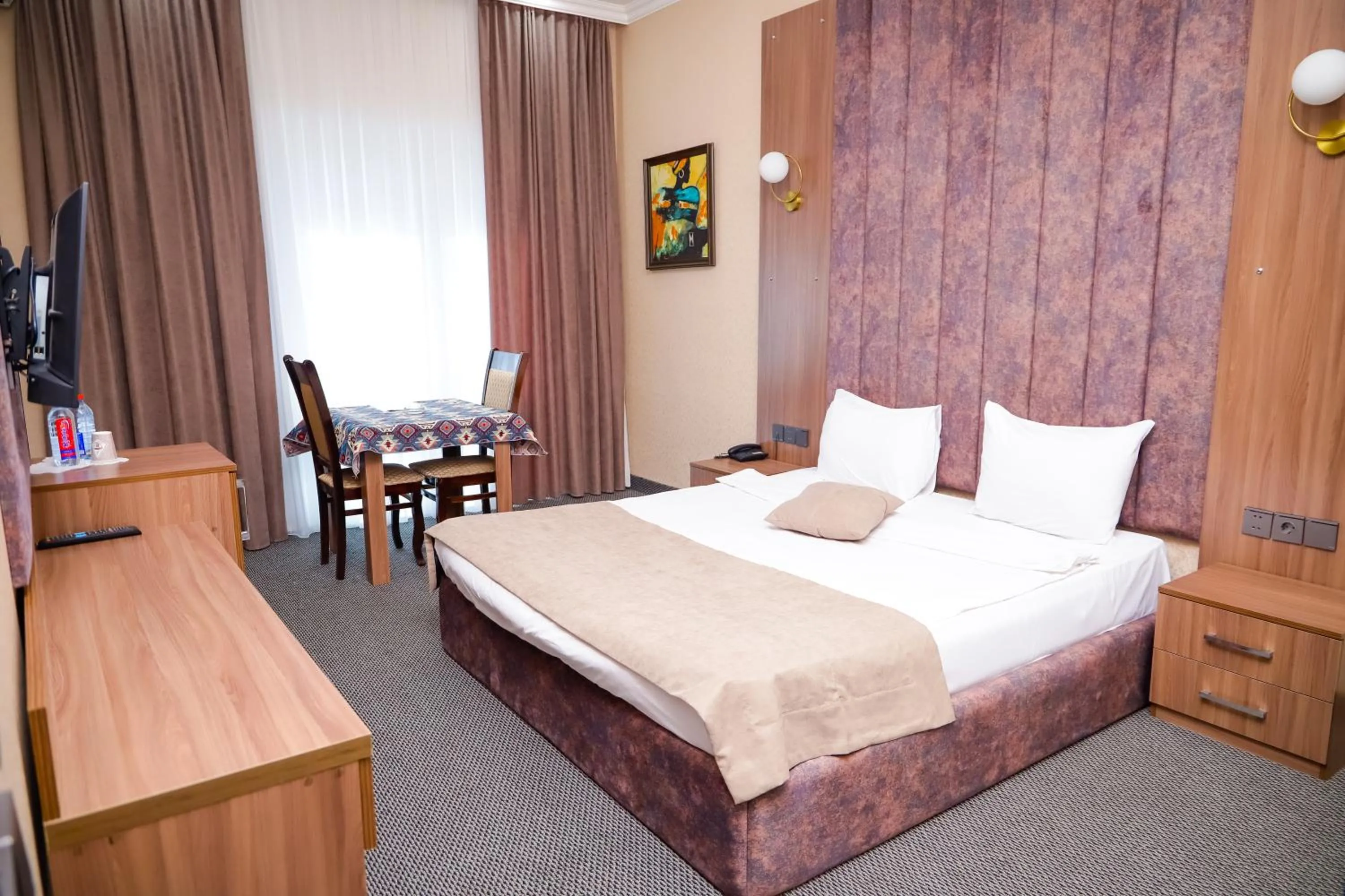 Bed in Sunrise Hotel Baku
