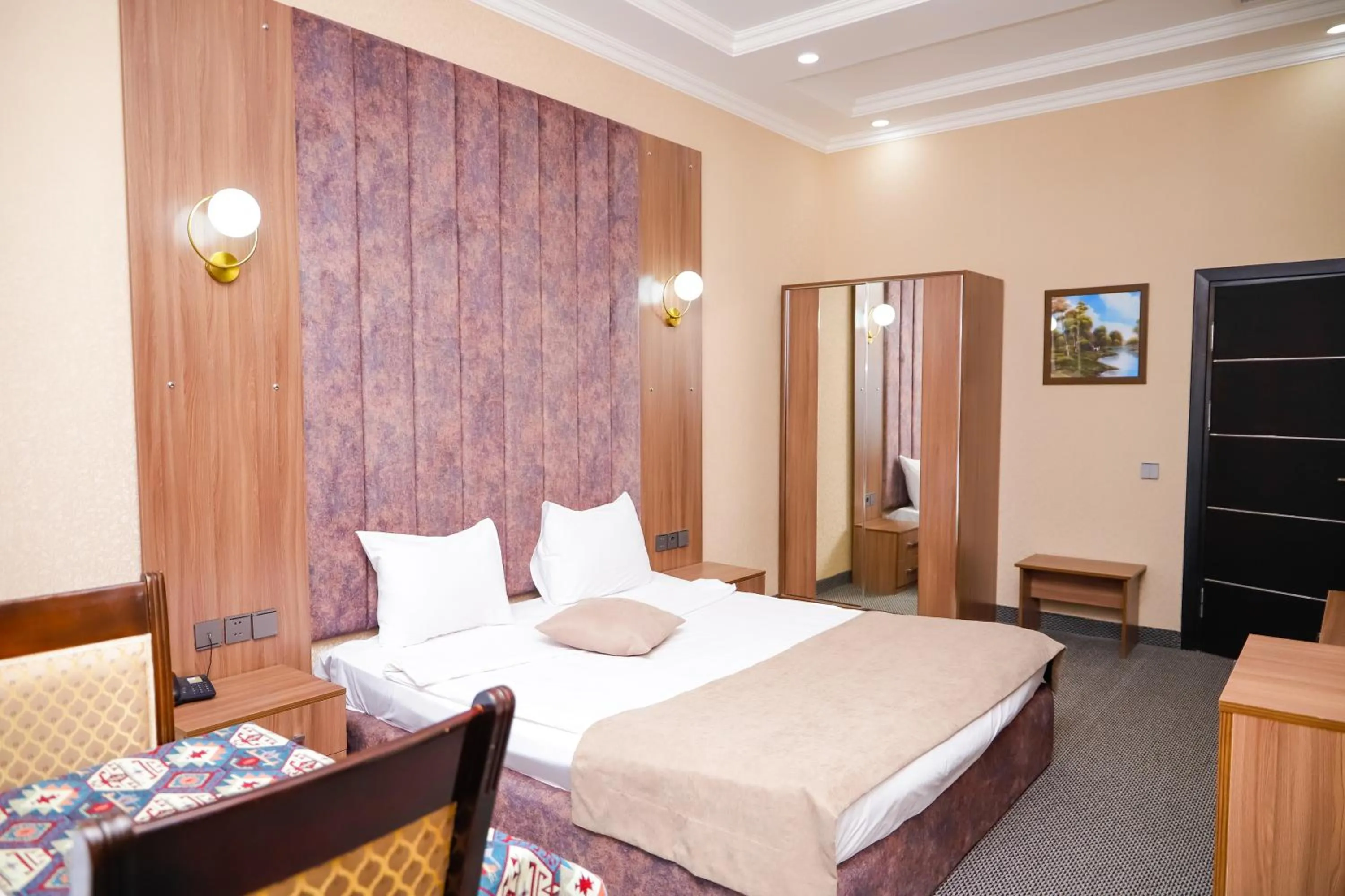 Bed in Sunrise Hotel Baku