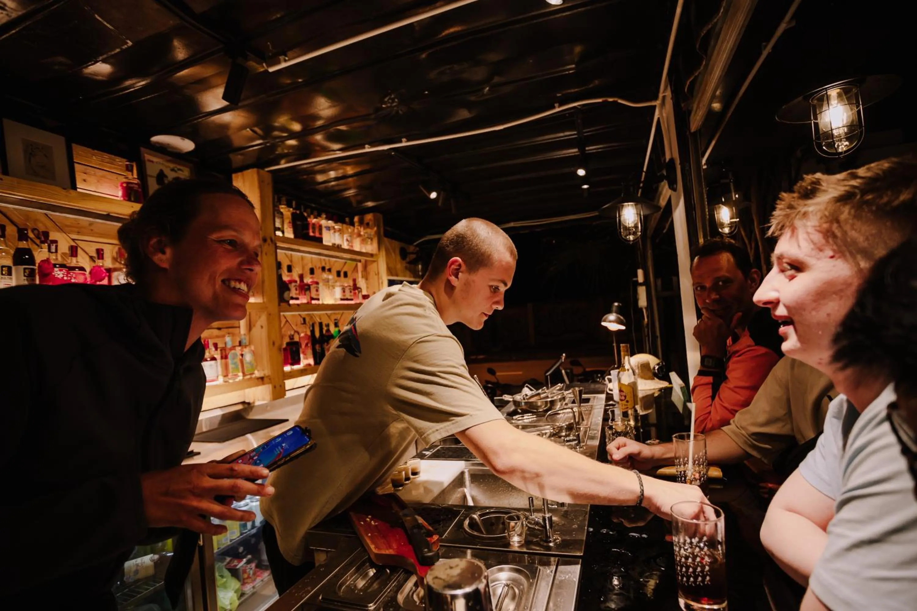 People in Republic Hostel Cat Ba