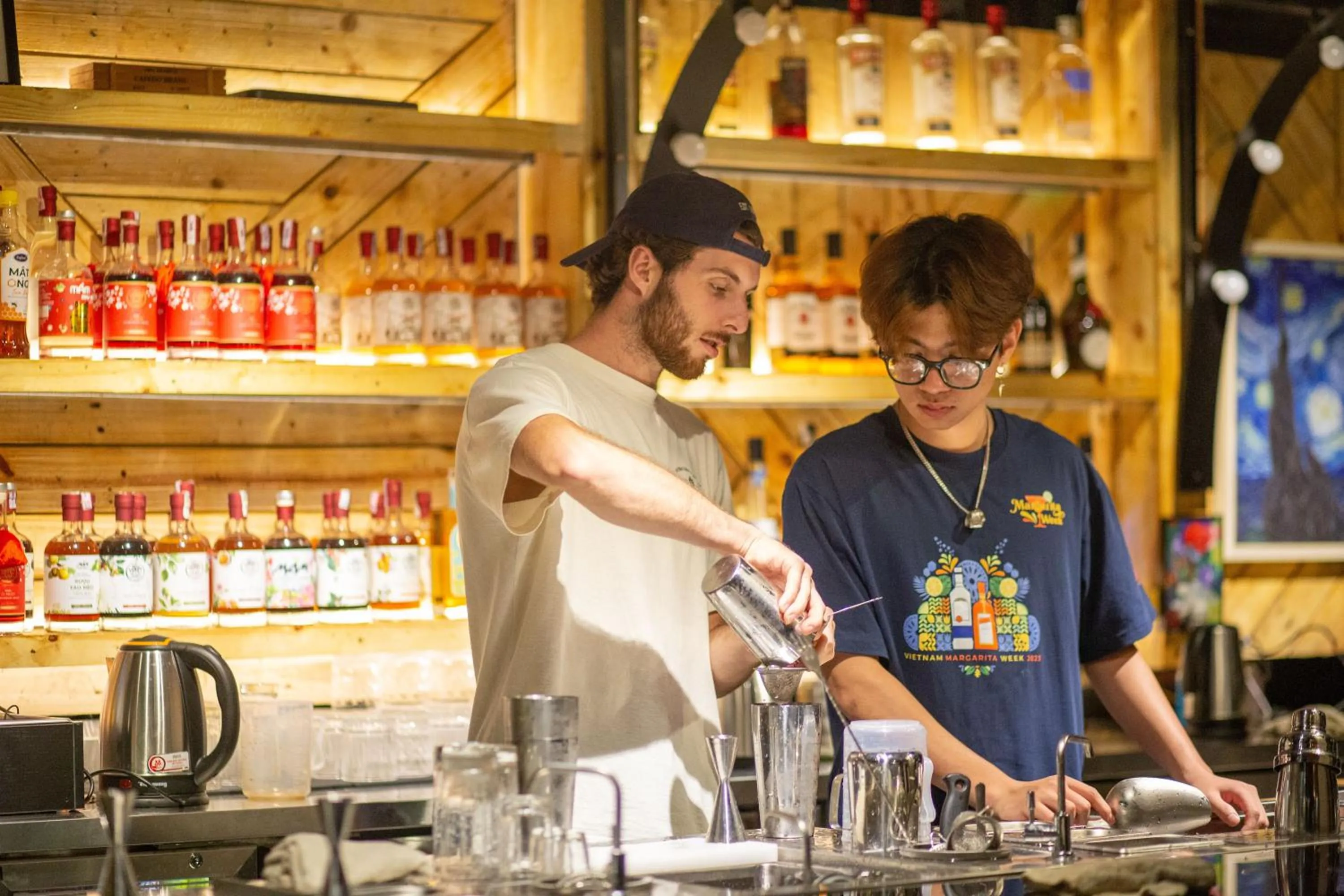 People in Republic Hostel Cat Ba