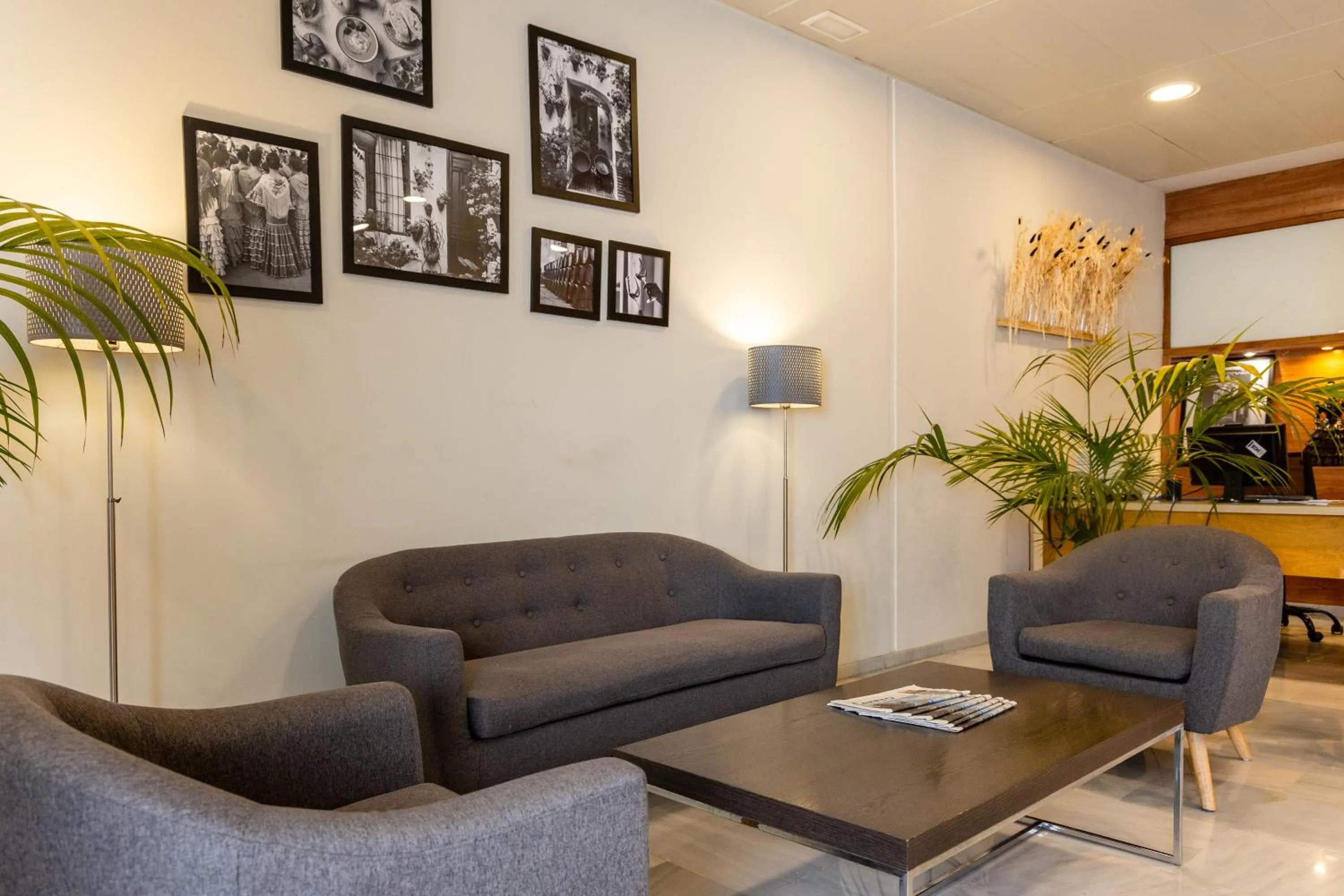 Seating area in Hotel Serrano