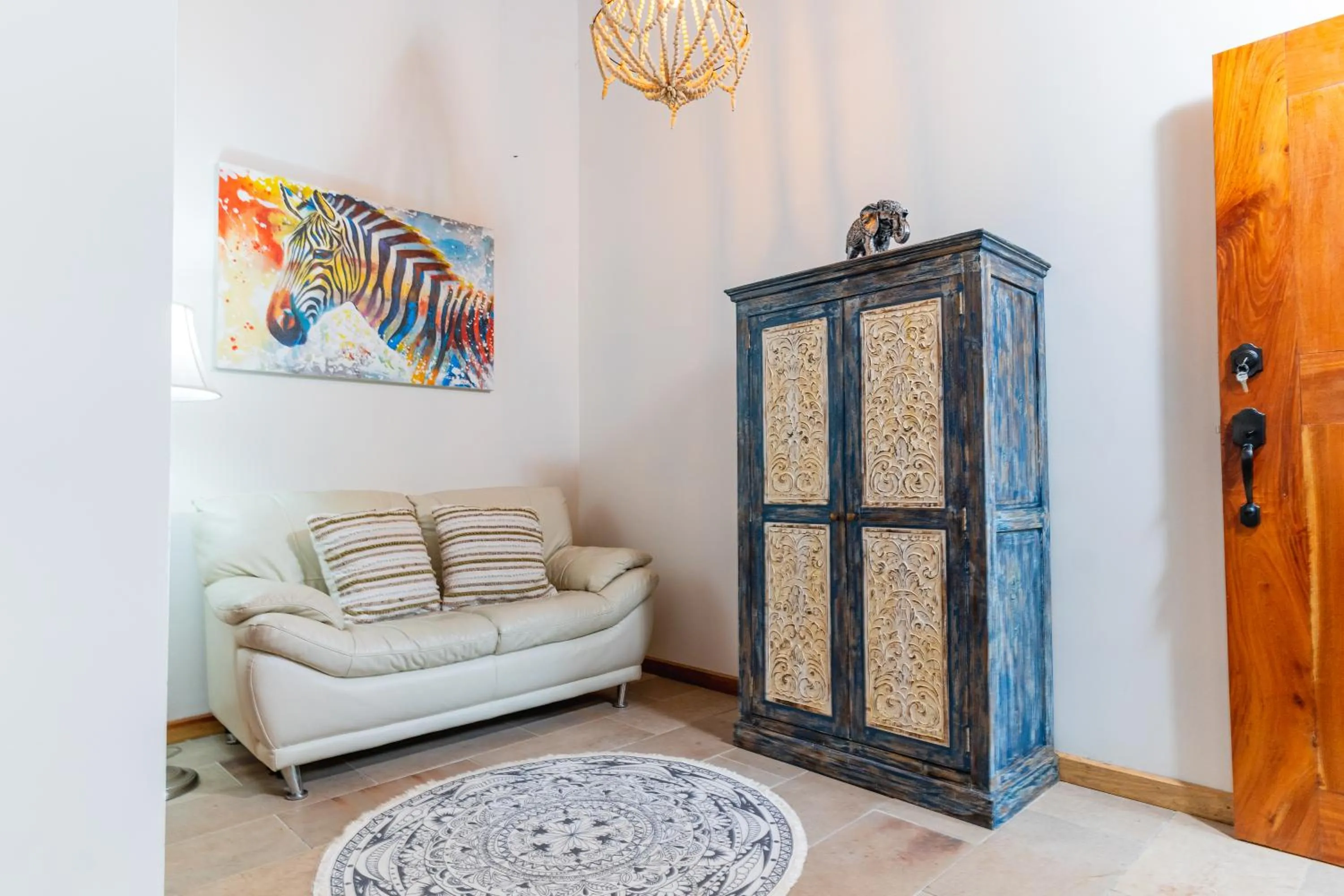 Living room in Hacienda La Norma Boho Boutique Hotel