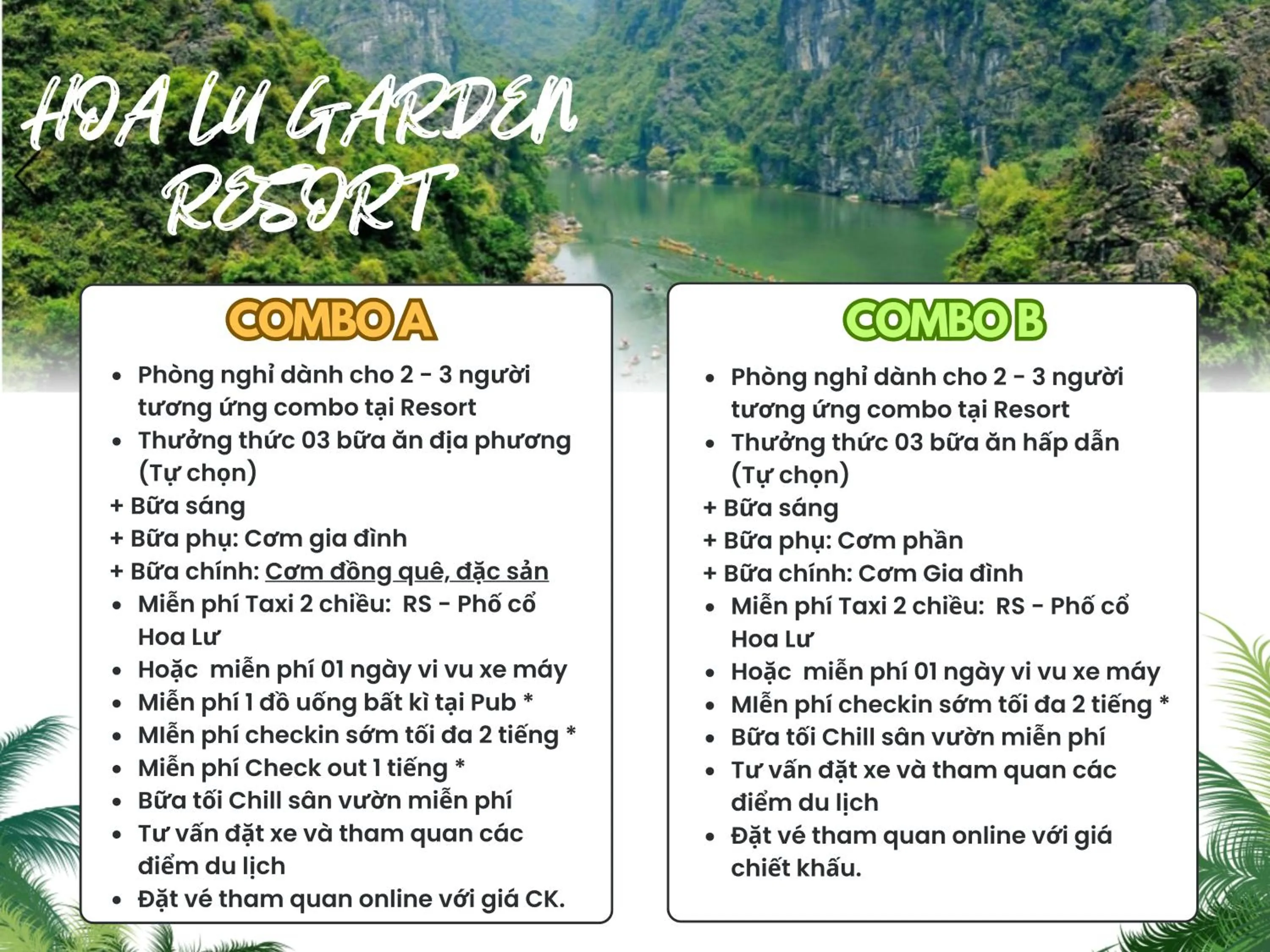 Text overlay in Hoa Lu Garden Resort