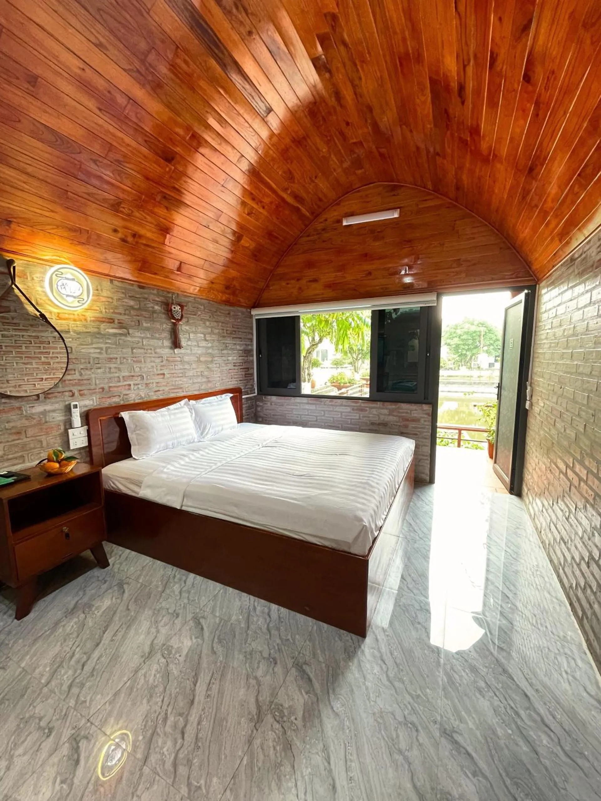Bed in Hoa Lu Garden Resort