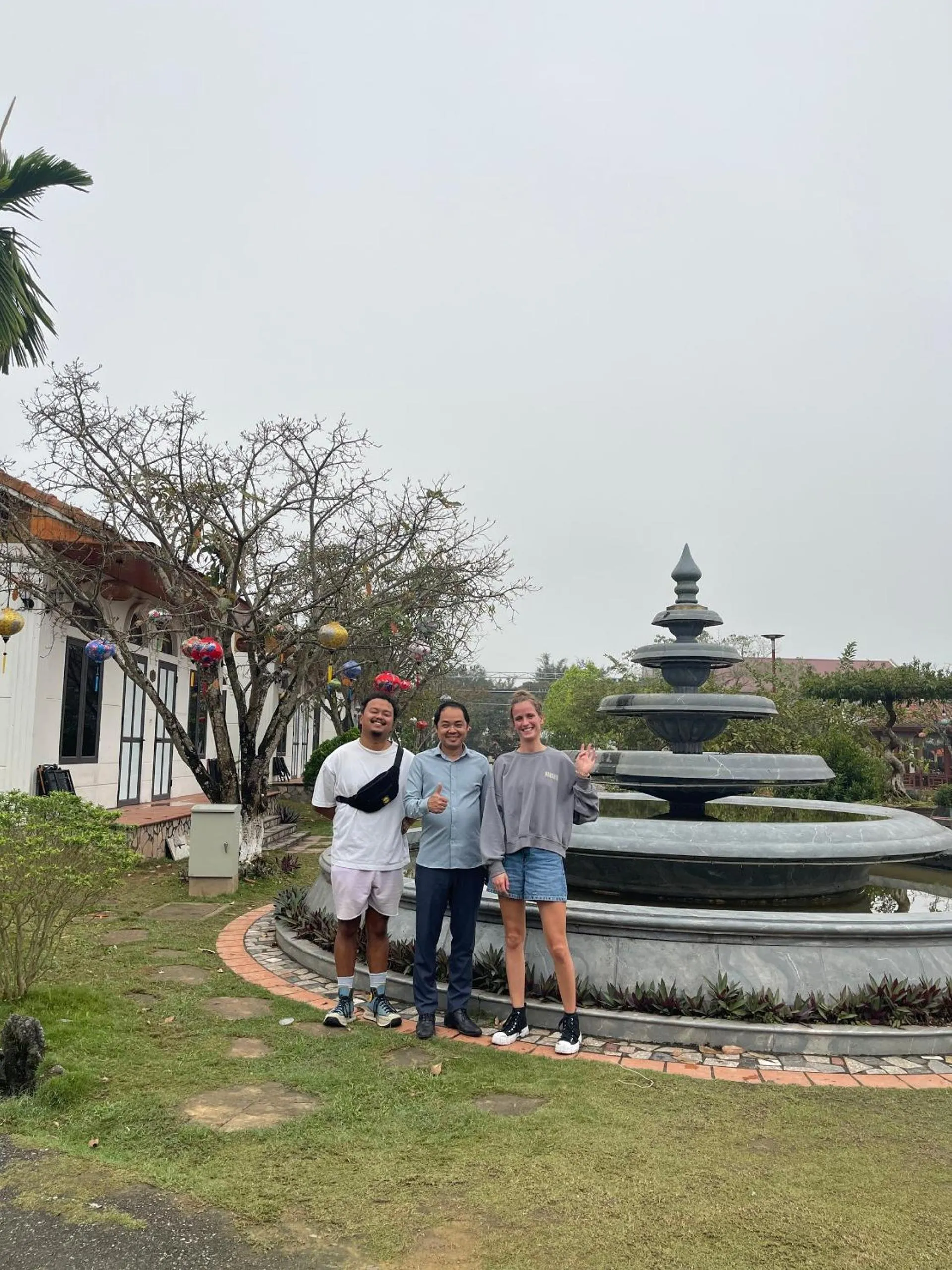 group of guests in Hoa Lu Garden Resort