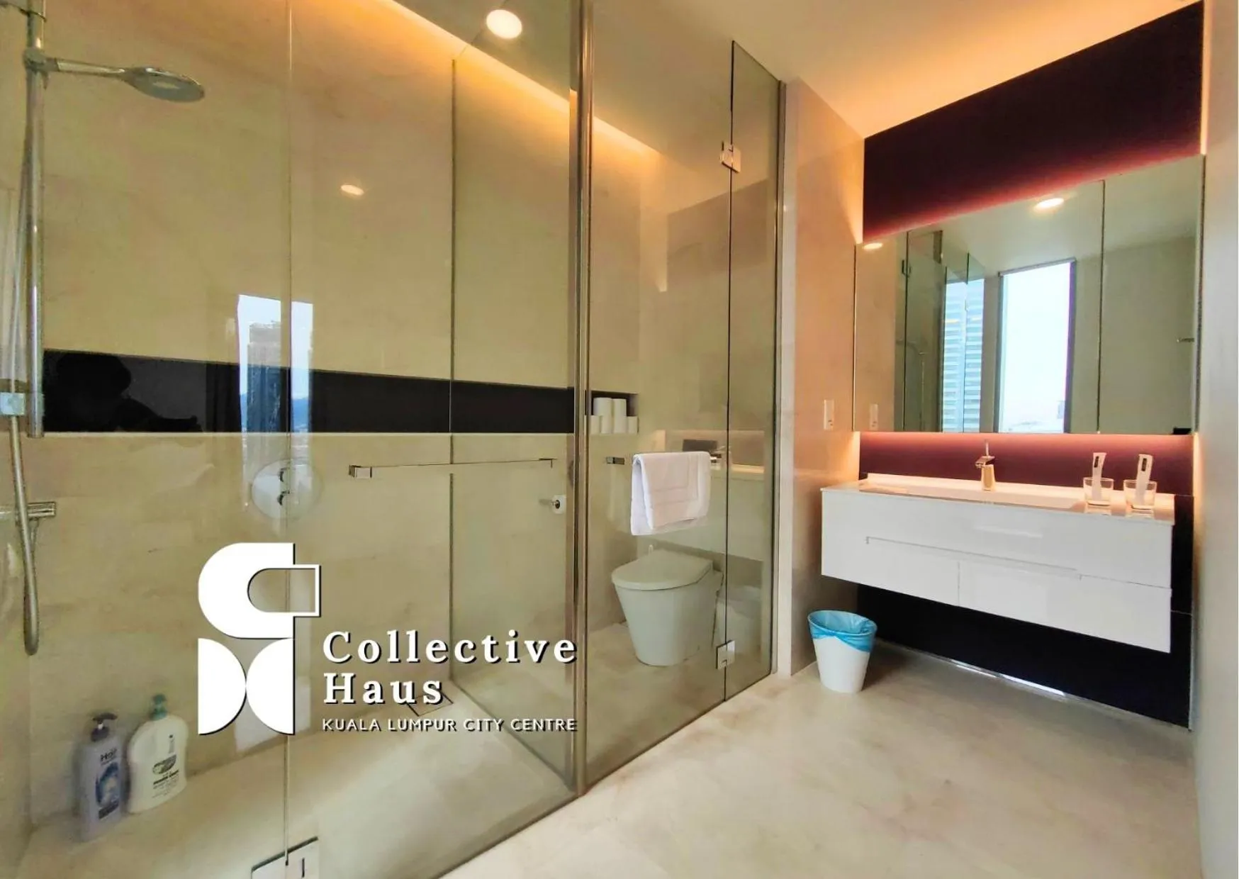 Shower in Tropicana Residence Kuala Lumpur by Collective Haus