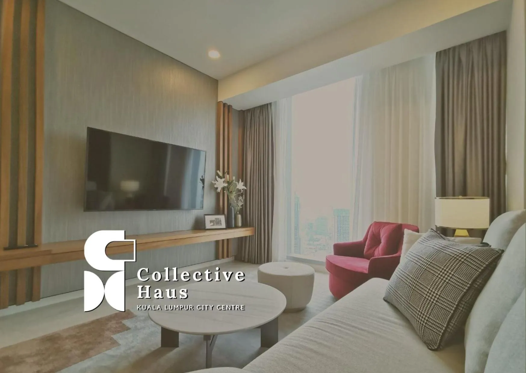 Communal lounge/ TV room in Tropicana Residence Kuala Lumpur by Collective Haus