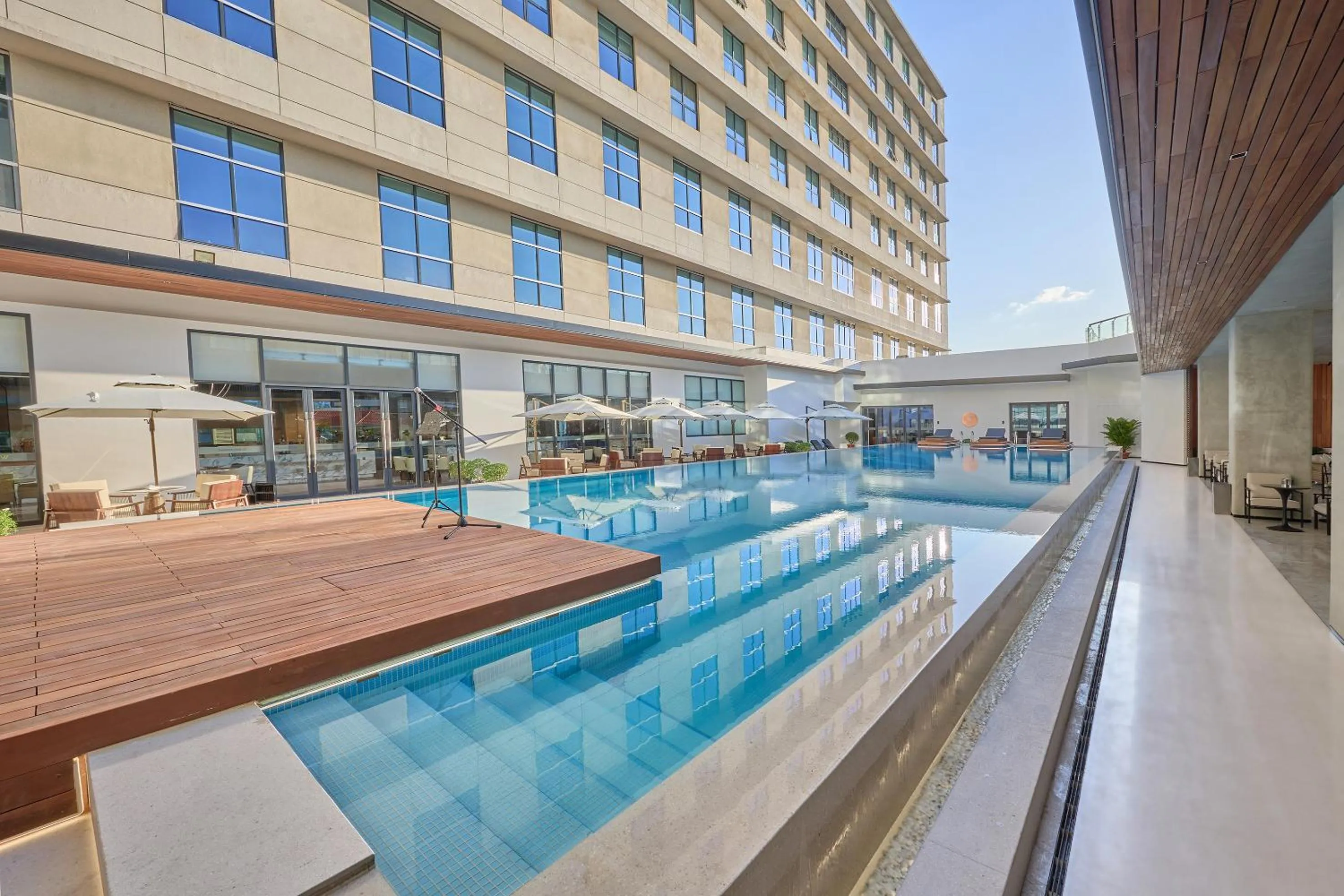 Pool view in VM Hotel