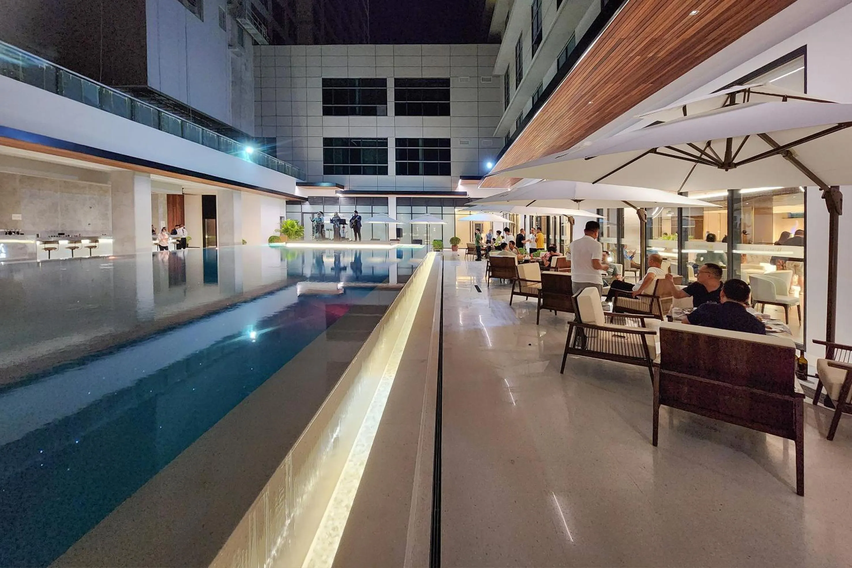 Pool view in VM Hotel