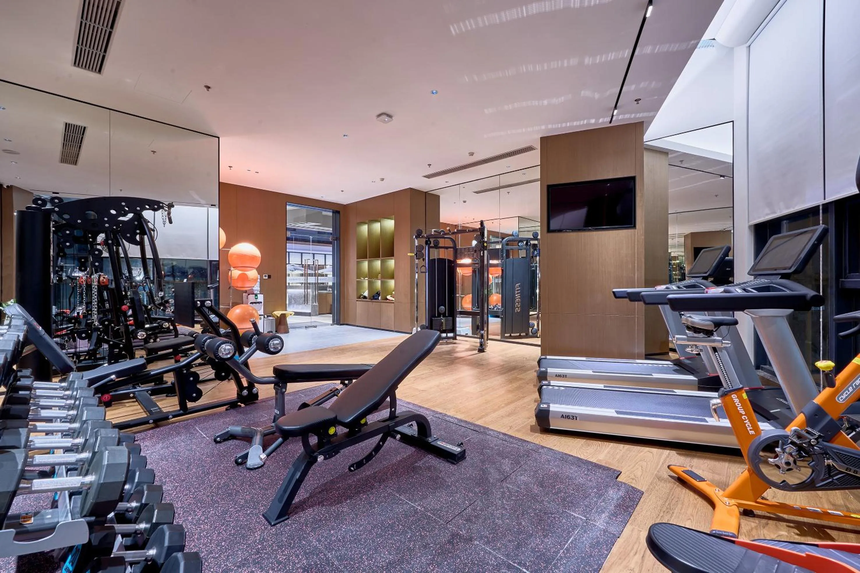 Fitness centre/facilities in VM Hotel