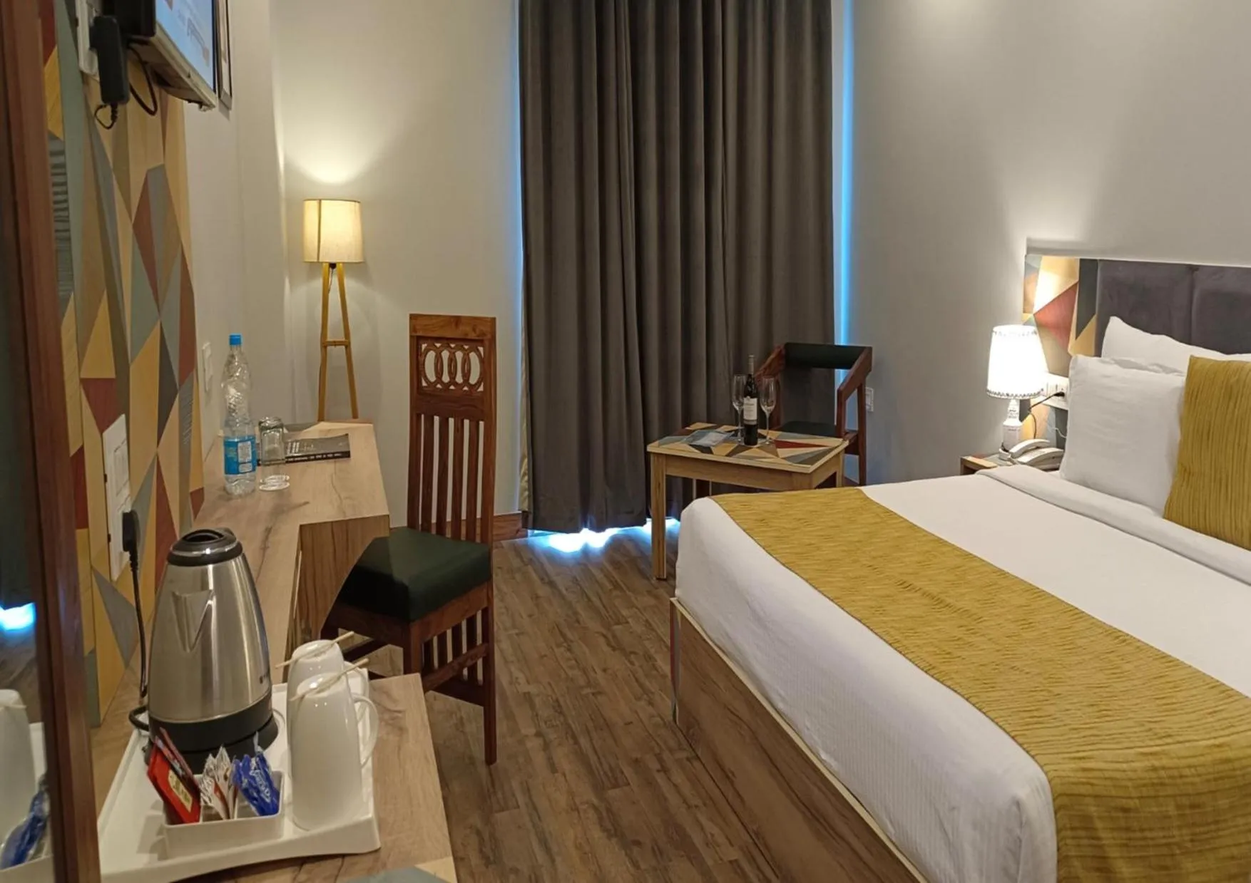 Photo of the whole room, Bed in Hotel Square One by D'Polo Dharamshala