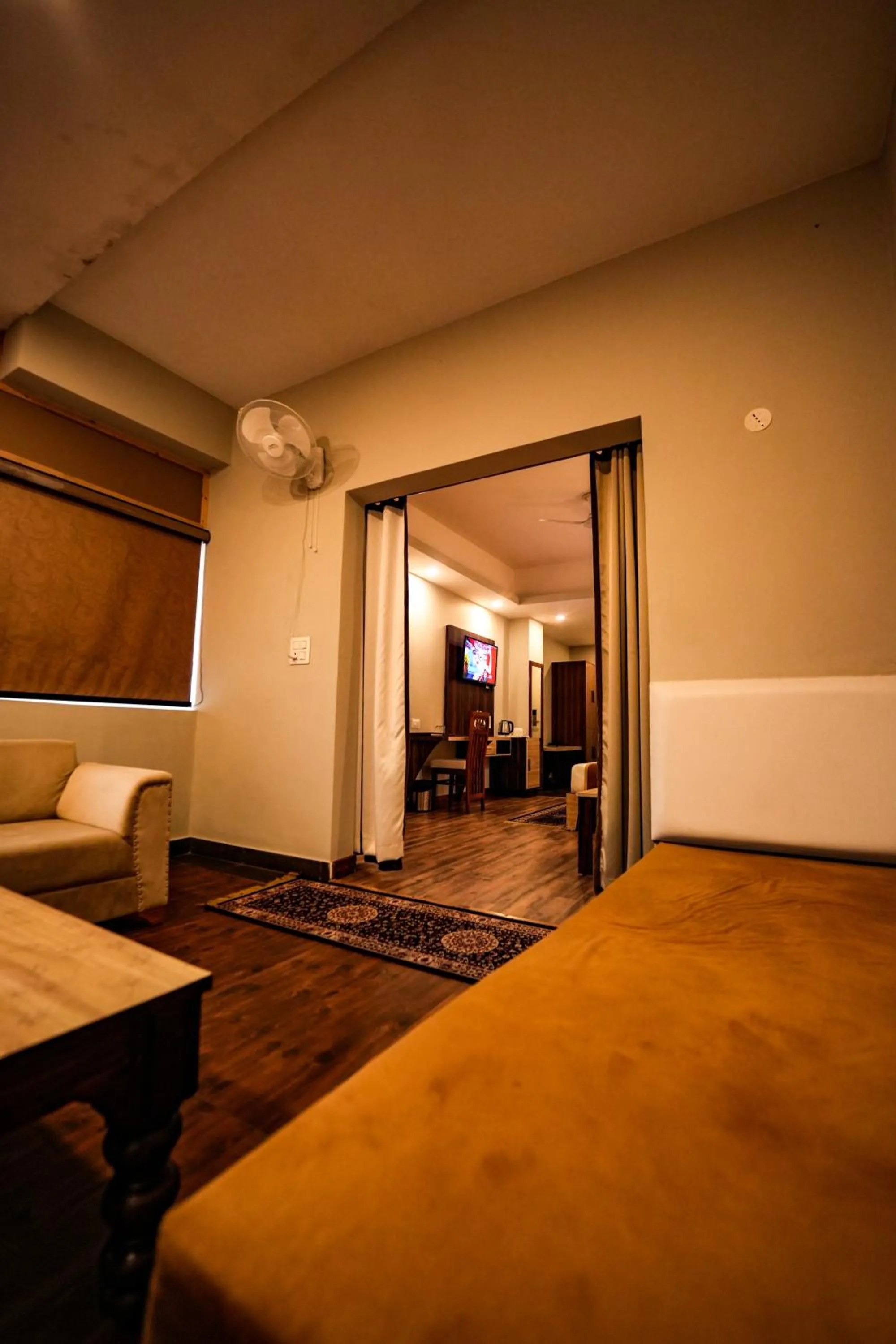 Photo of the whole room, Bed in Hotel Square One by D'Polo Dharamshala