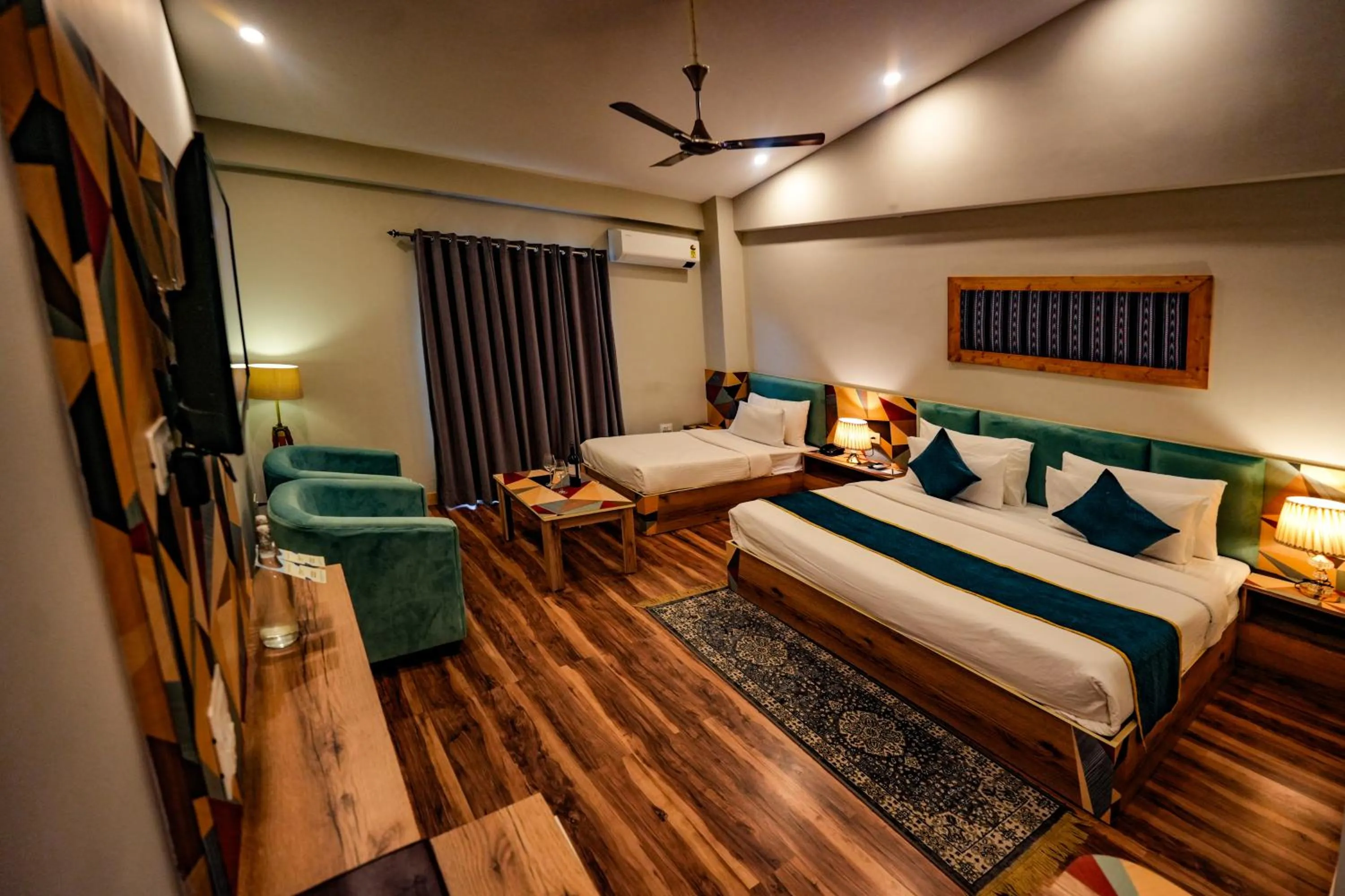 Photo of the whole room, Bed in Hotel Square One by D'Polo Dharamshala