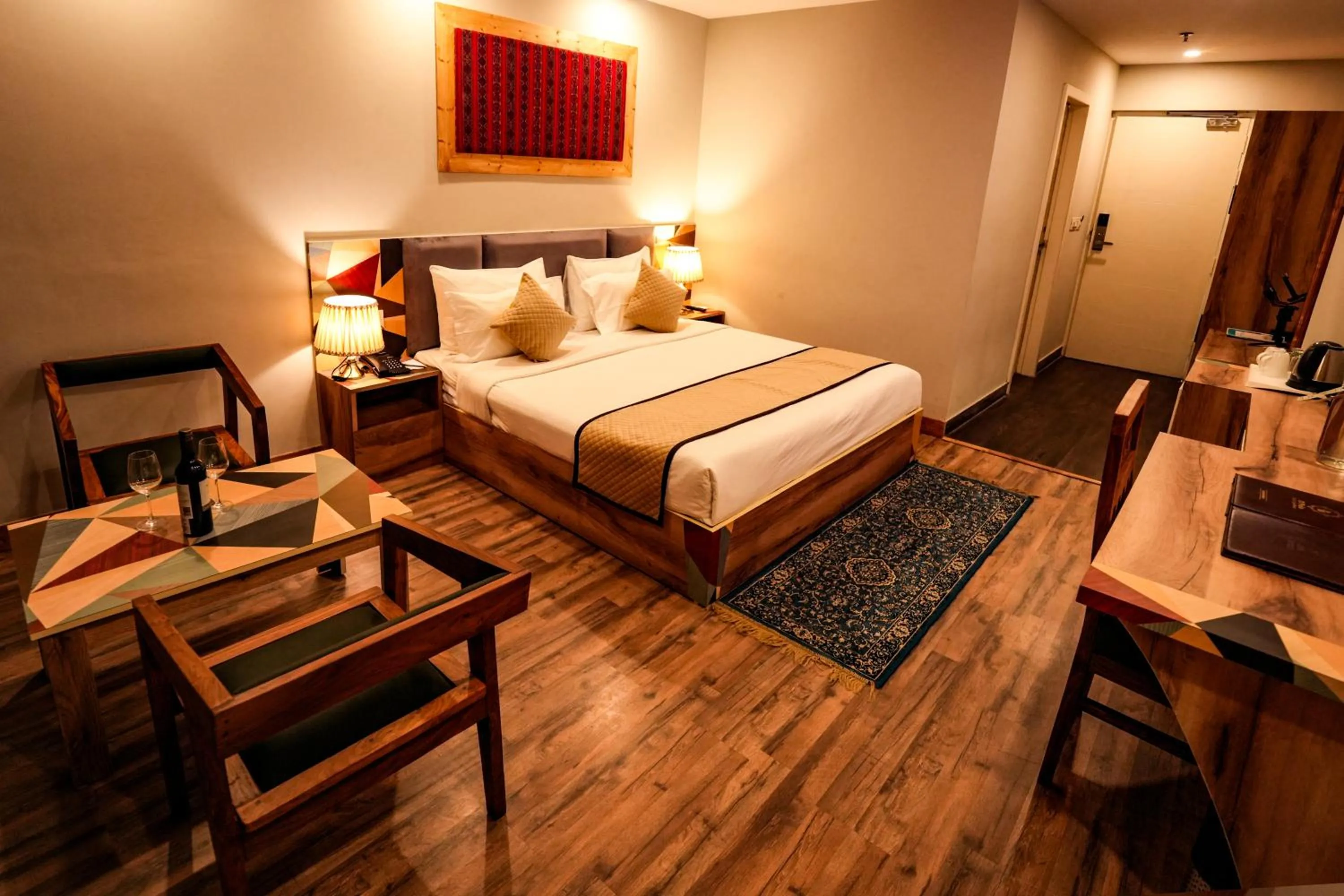 Bed in Hotel Square One by D'Polo Dharamshala