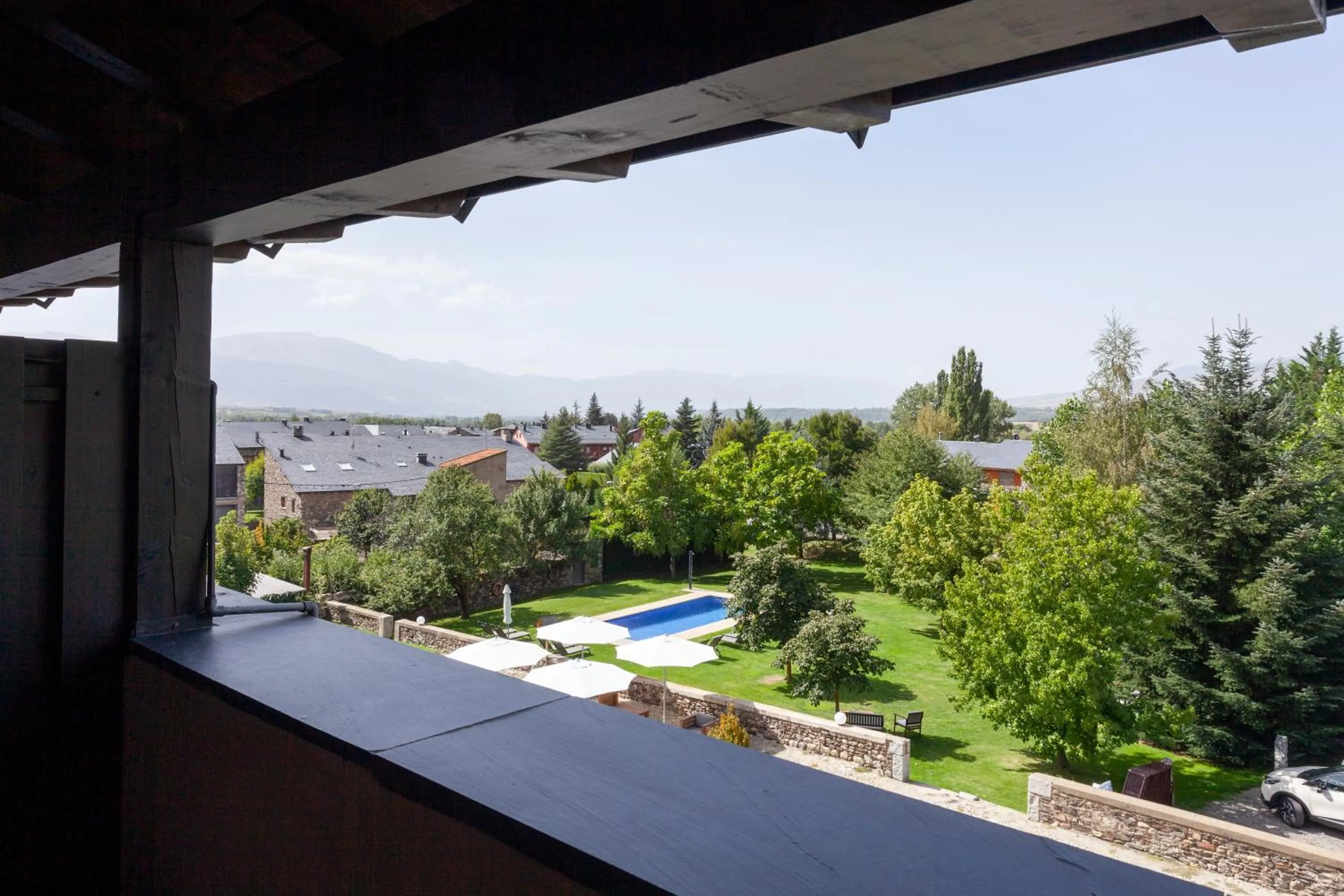 Garden view in Hotel Bernat de So