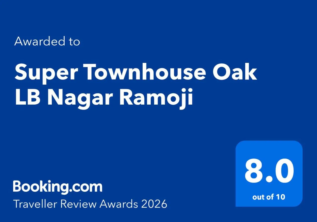Certificate/Award in Super Townhouse Oak LB Nagar Ramoji
