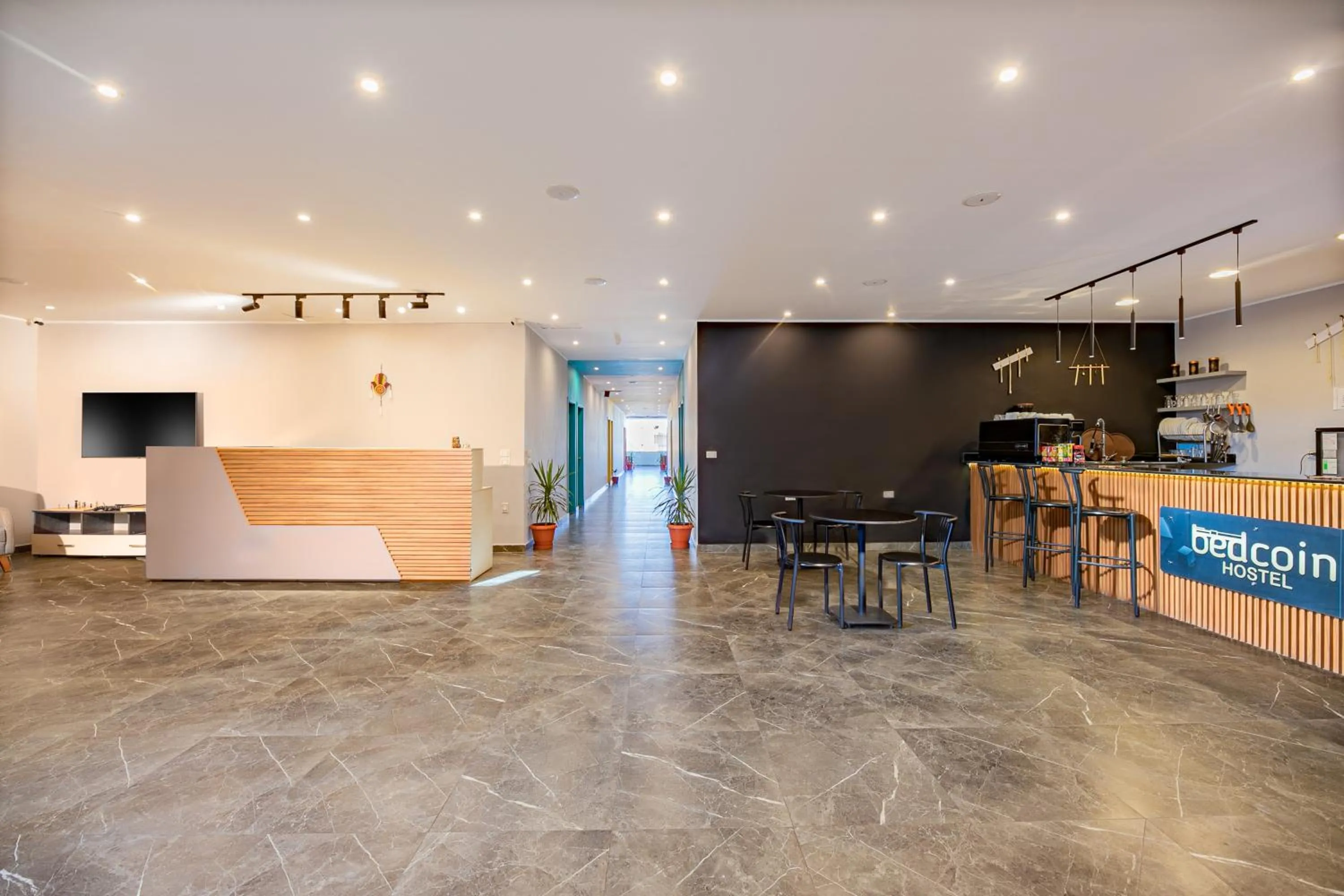 Lobby or reception in Bedcoin Hostel