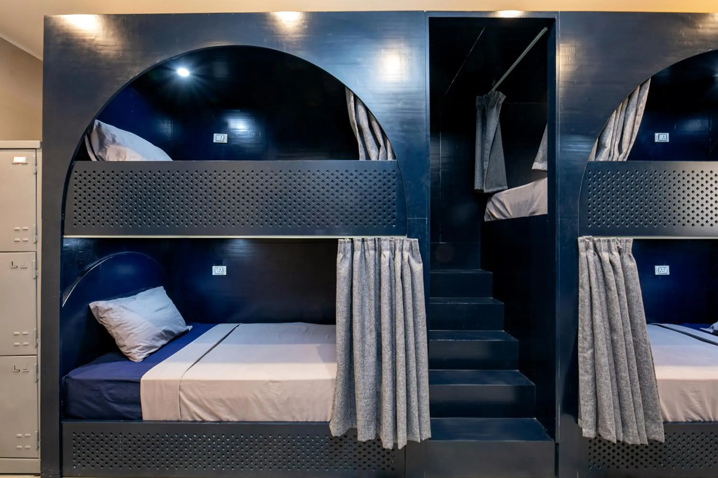 Bunk Bed in Male Dormitory Room in Bedcoin Hostel Bunk Bed in Male Dormitory Room in Bedcoin Hostel